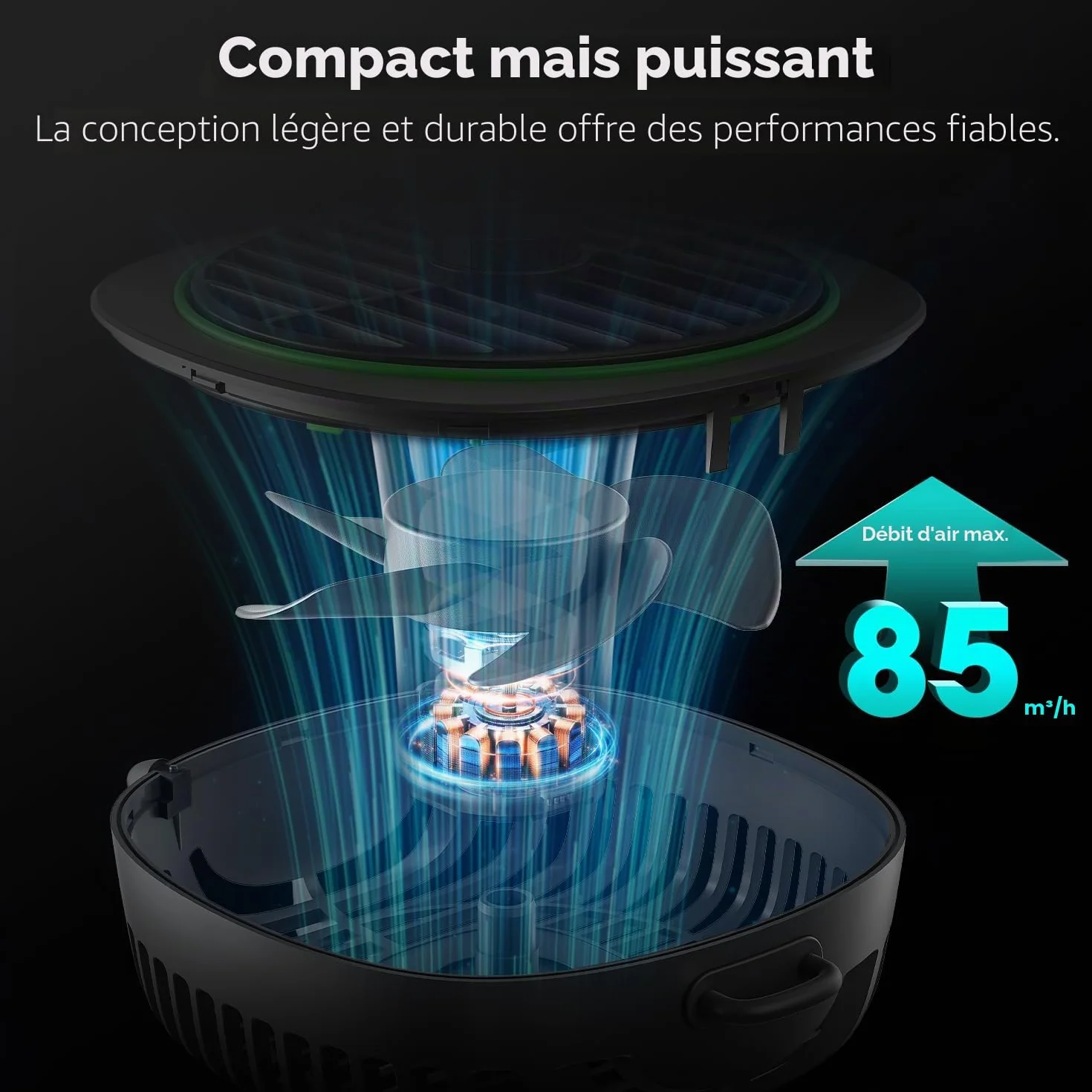 VIVOSUN AeroWave D4 Ventilateur de culture à pince 10 cm 3 vitesses angle réglable lot de 2