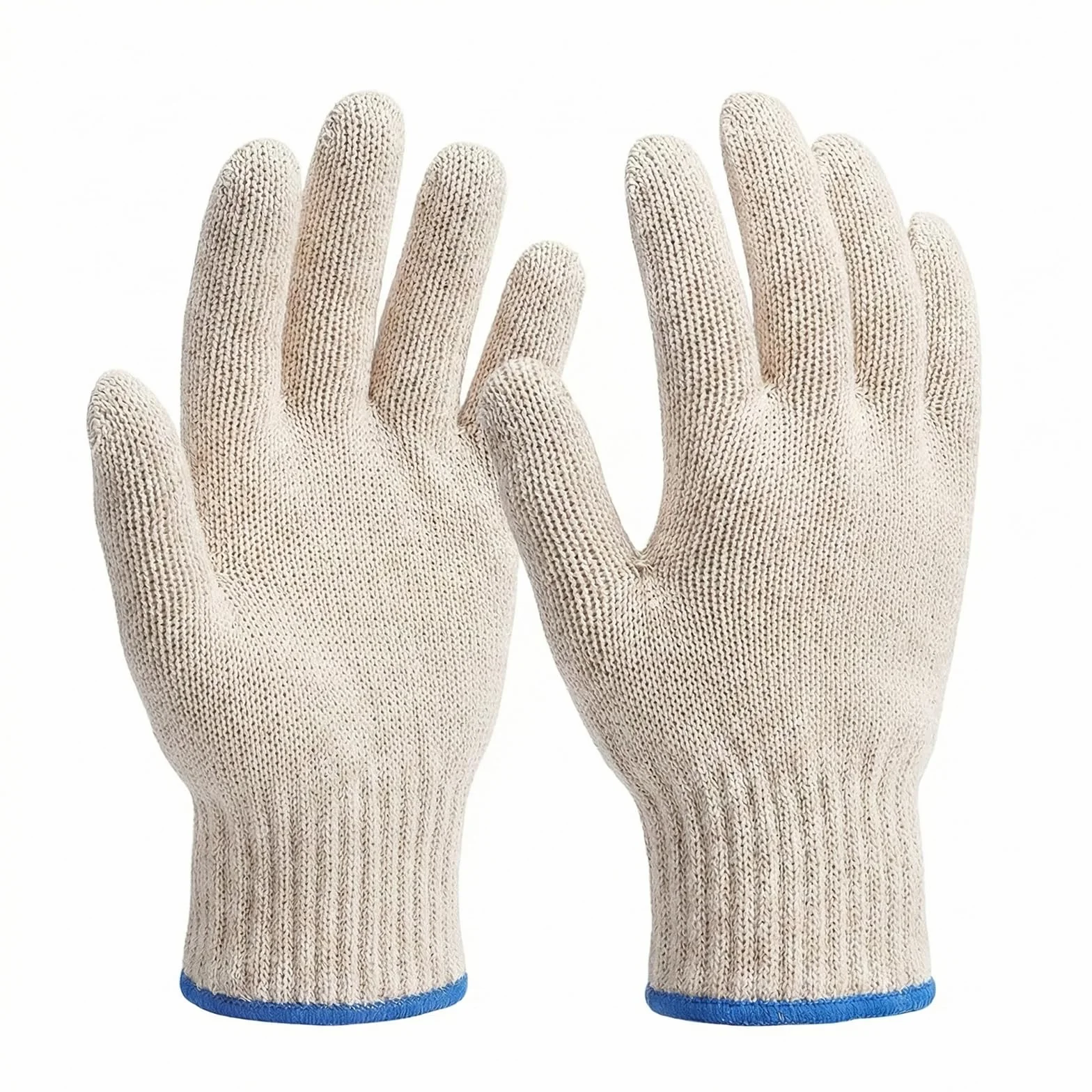 Gants de Cuisine Four Anti Chaleur Coton Tricoté Épais, Résistants à la Chaleur, pour Four Barbecue Grill