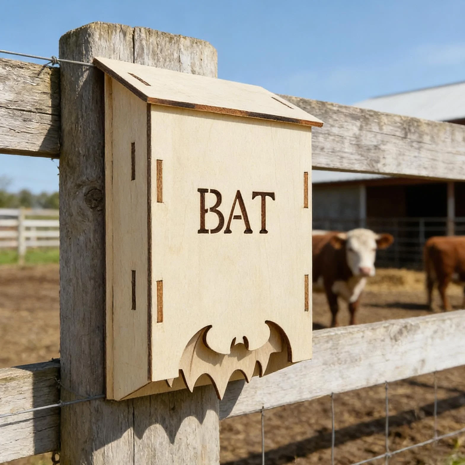 Abri en Bois pour Chauves-Souris Gîte d'Extérieur pour Jardin