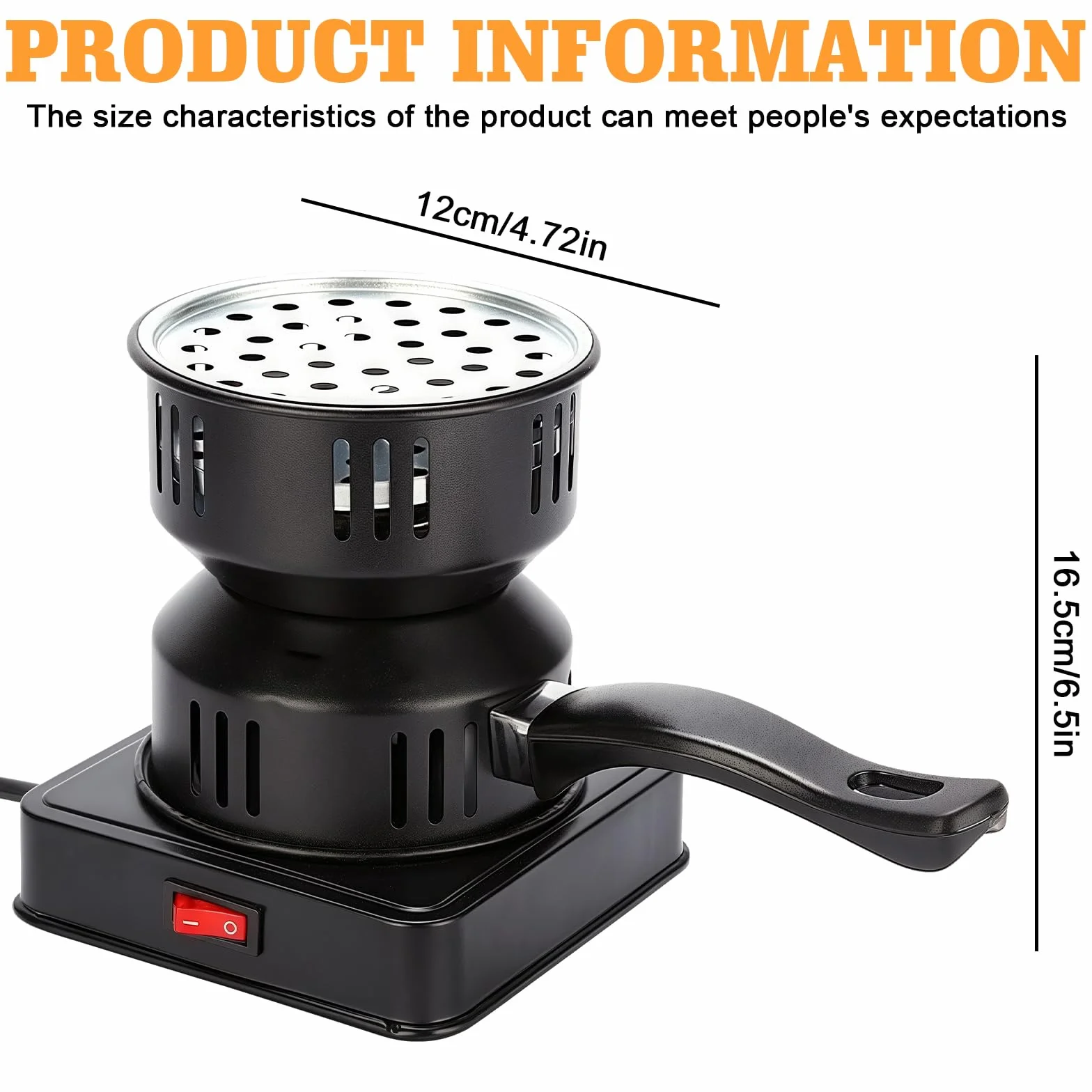 Allume-Charbon Électrique 500 W, Barbecue À Charbon, Brûleur À Charbon pour Cuisine et Camping
