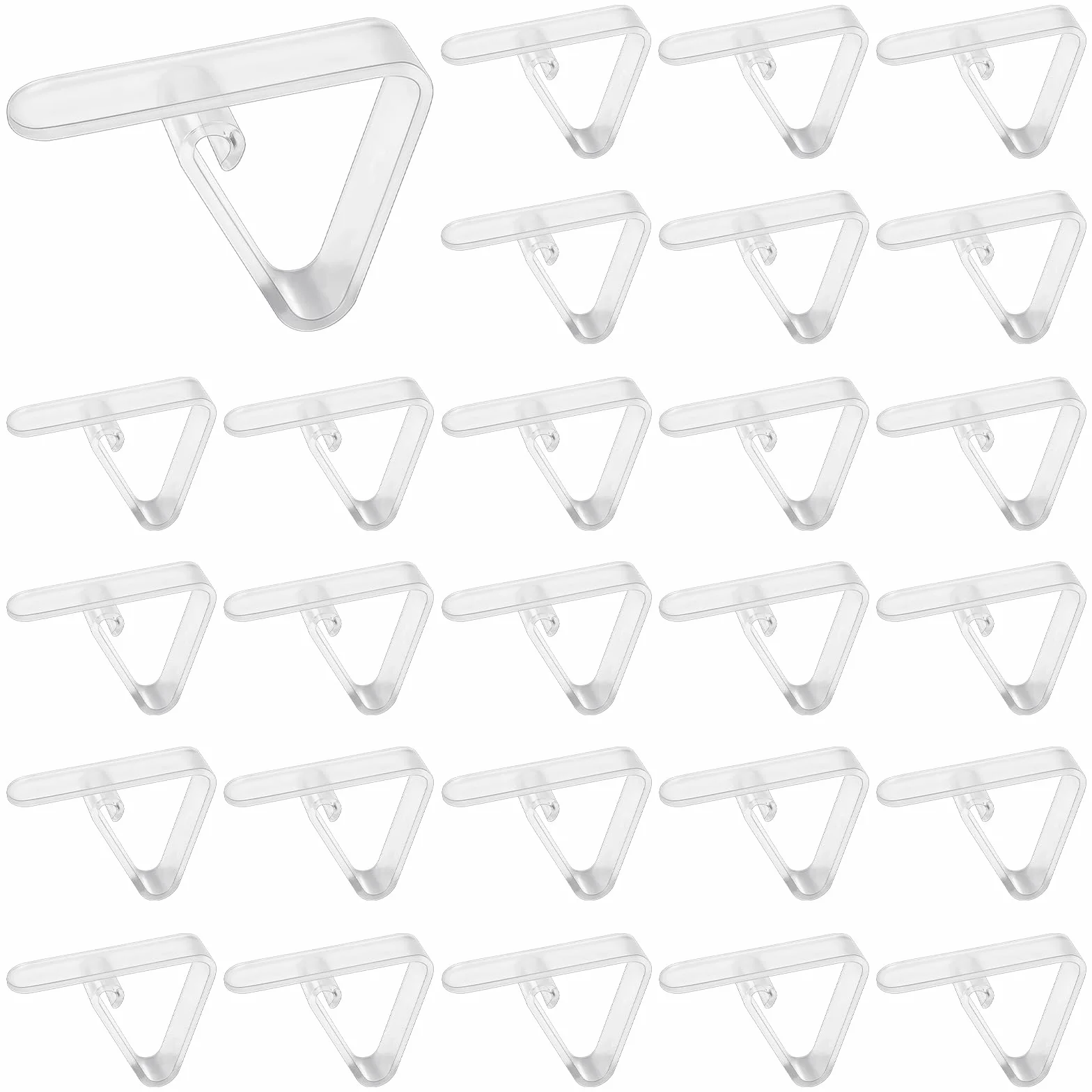 Pinces À Nappe Plastique 27Pièces Clips de Nappe Table Anti-Glissant Transparent Fixation Attache