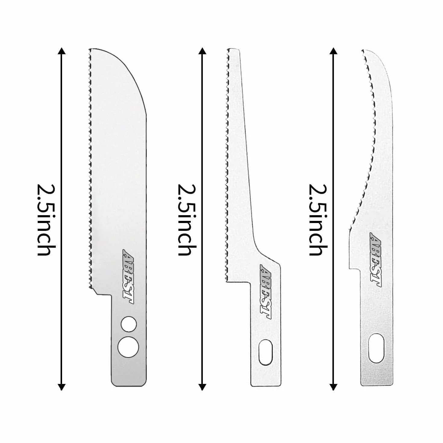 ABEST Mini scie à main pour le modélisme avec 8 lames pour le bricolage Couteau de modélisme Hobby Kit d'outils pour scie à métaux pour couper à la main les membres et les branches d'arbres.