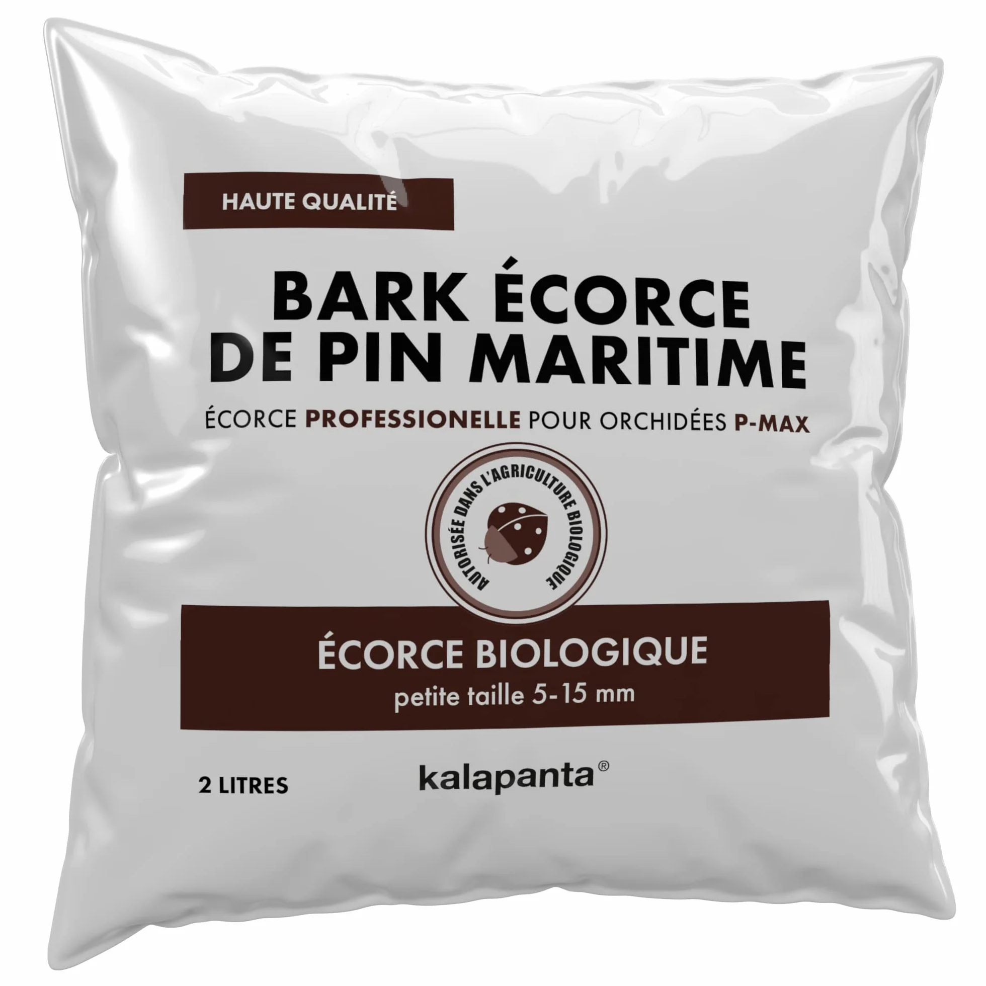 Substrat écorce de pin Maritime pour orchidées 5-15 mm Agriculture Biologique