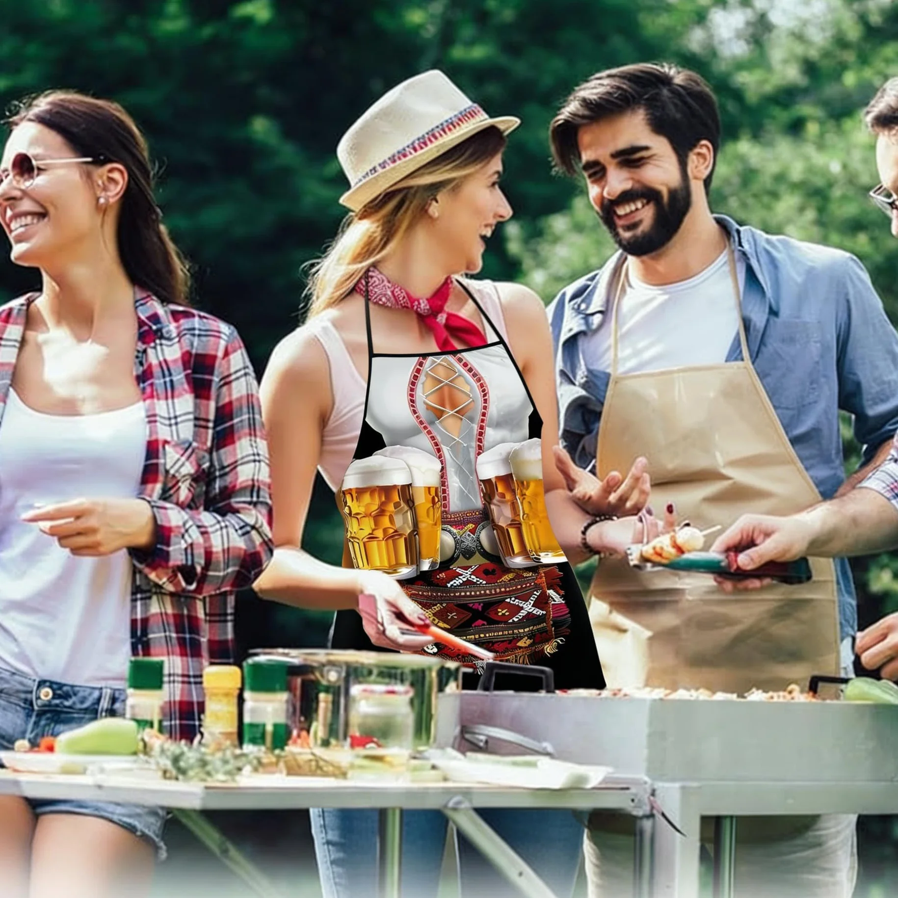 Tablier Cuisine Femme Sexy Apron Rigolo BBQ Party Festival Joke Cadeaux