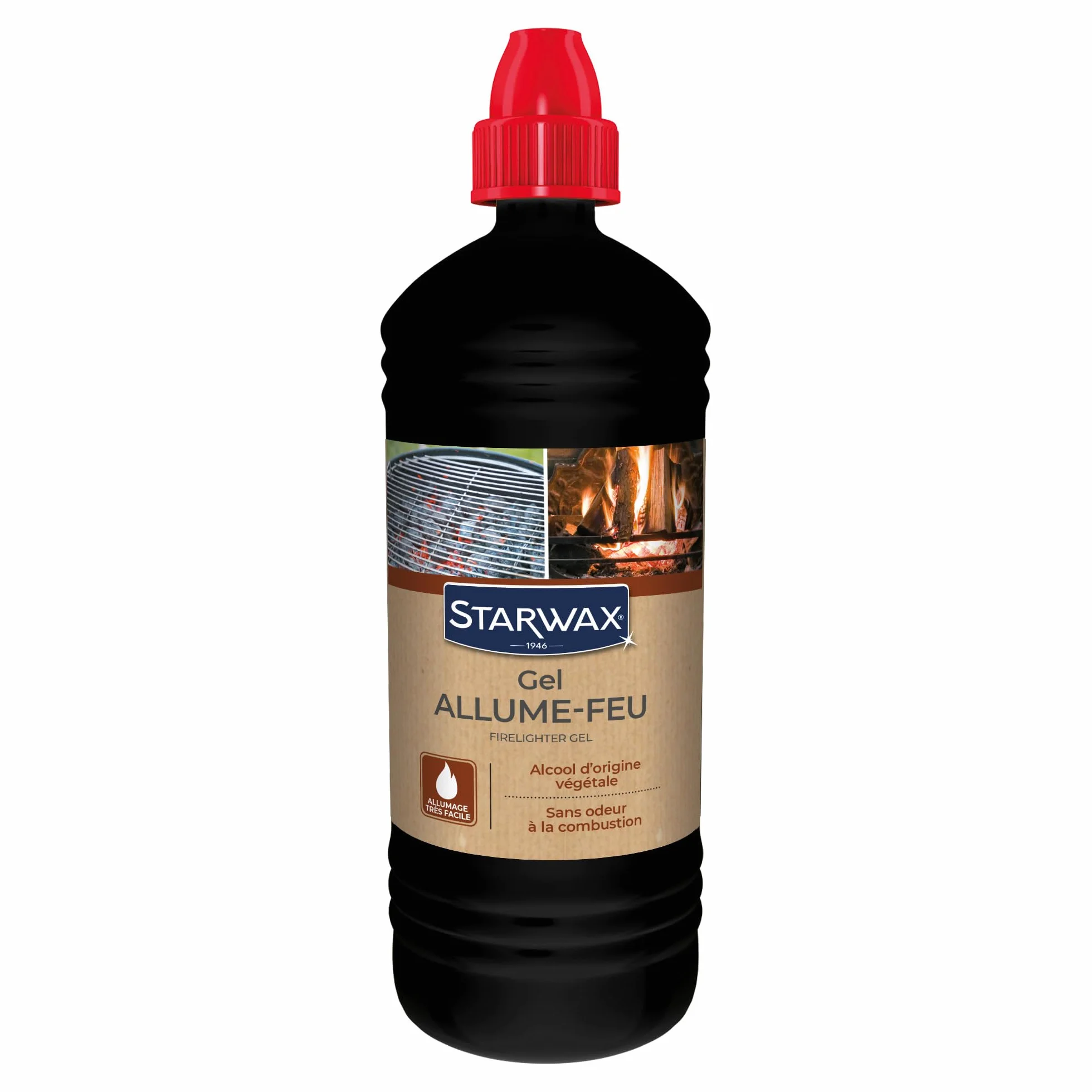 STARWAX Gel Allume Feu Barbecue Cheminée sans Odeur Bitrex 850ml