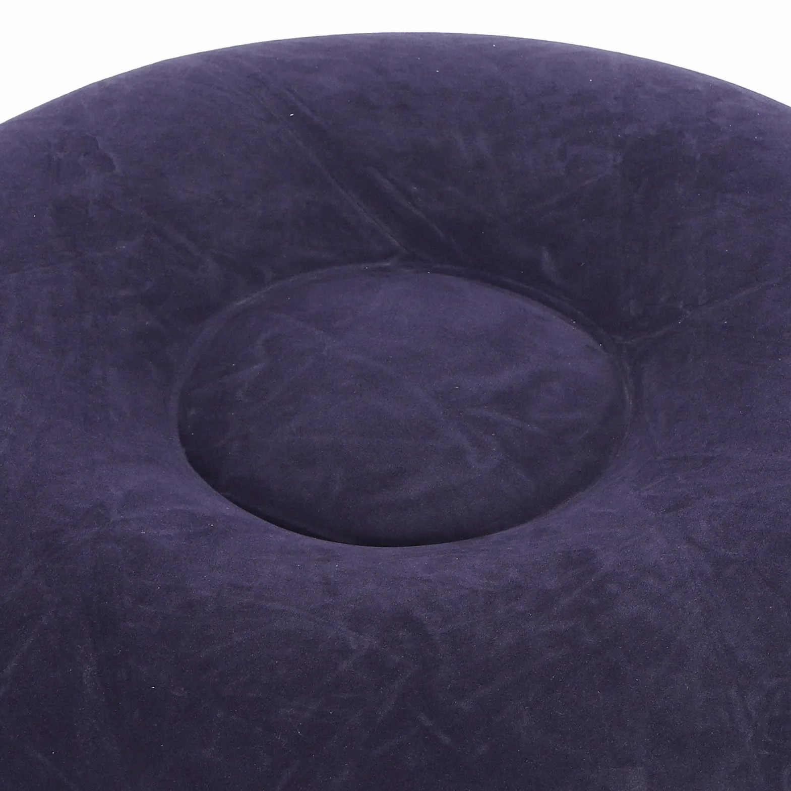 Tabouret Gonflable Multifonction en PVC Violet, Pouf Gonflable pour Camping Extérieur