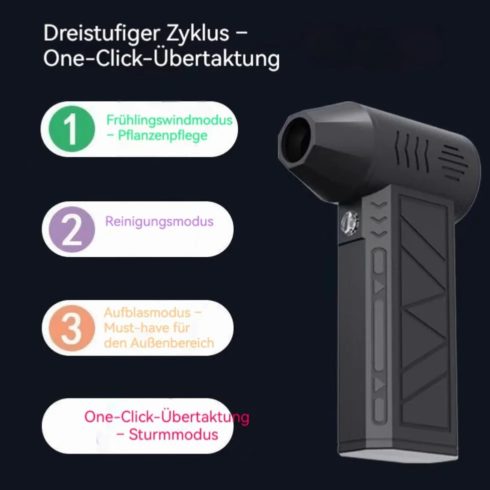 Souffleuse à Neige Électrique 5000W Portable avec LED, Décongélation Séchage Nettoyage