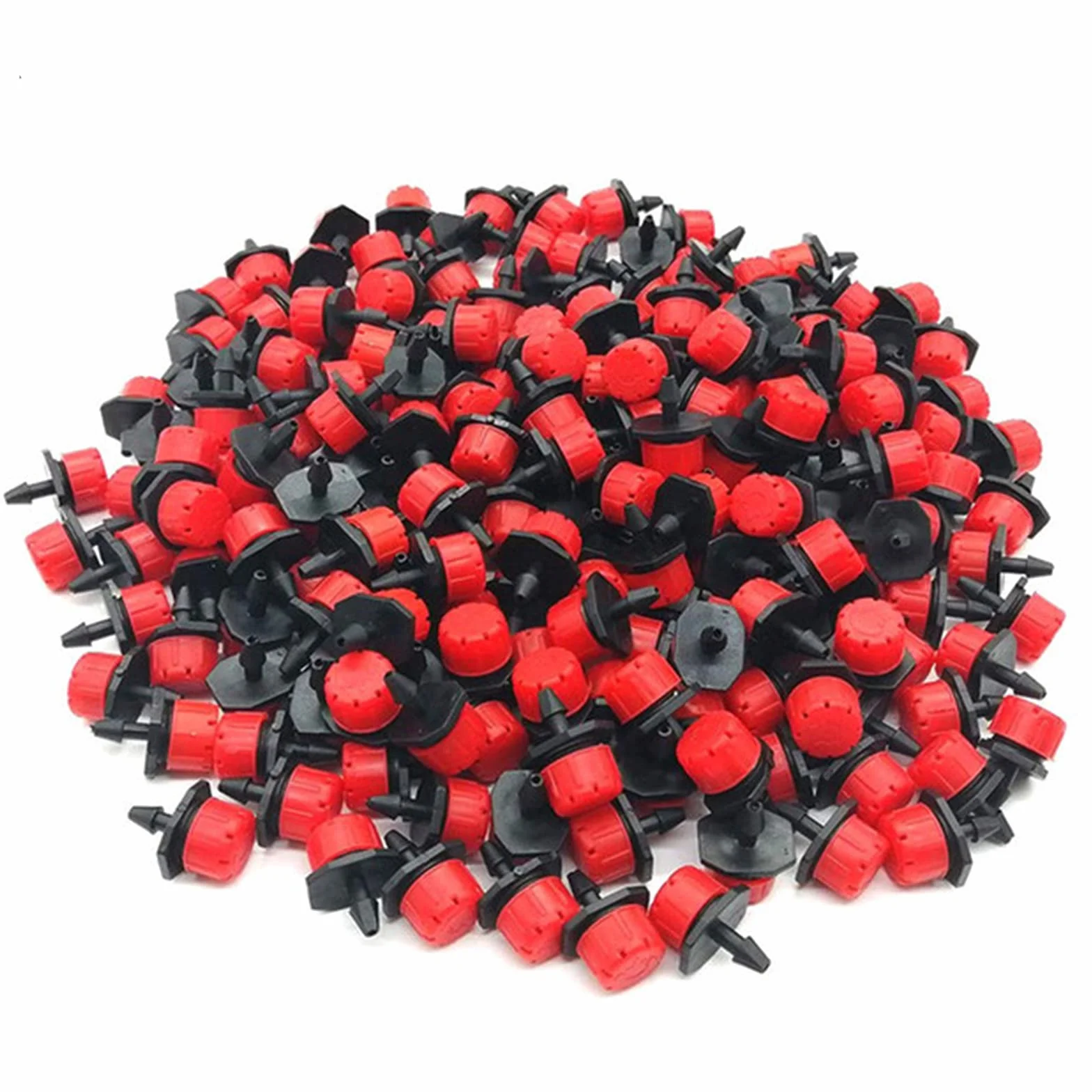 Goutteurs d'Irrigation Réglables 100 Pcs Micro Goutteur en Plastique Huit Trous pour Jardinage