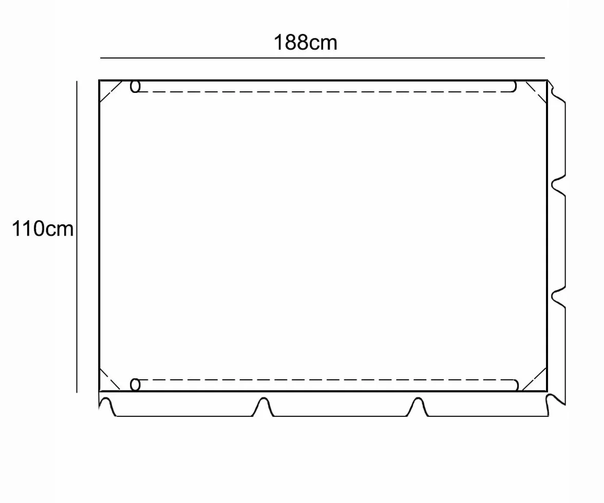 Toit de Rechange pour Balancelle Jardin 112 x 166 cm Beige