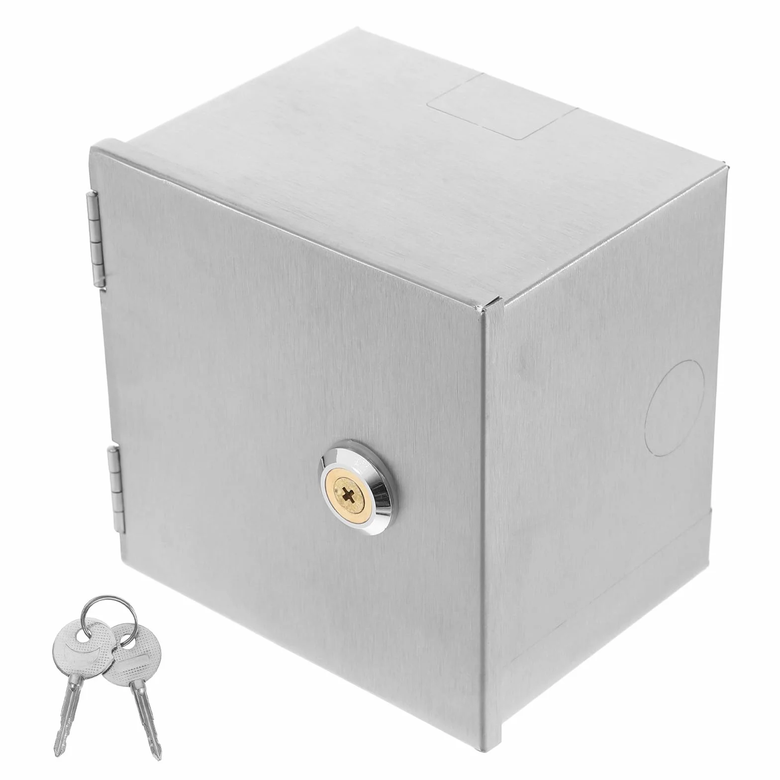 UKCOCO Boîtier de Prise Étanche avec Serrure : Boîtier de Prise en Acier Inoxydable de Type 86, de Mural Extérieur, Couvercle de Panneau de pour Usage Industriel, Commercial Et Résidentiel.