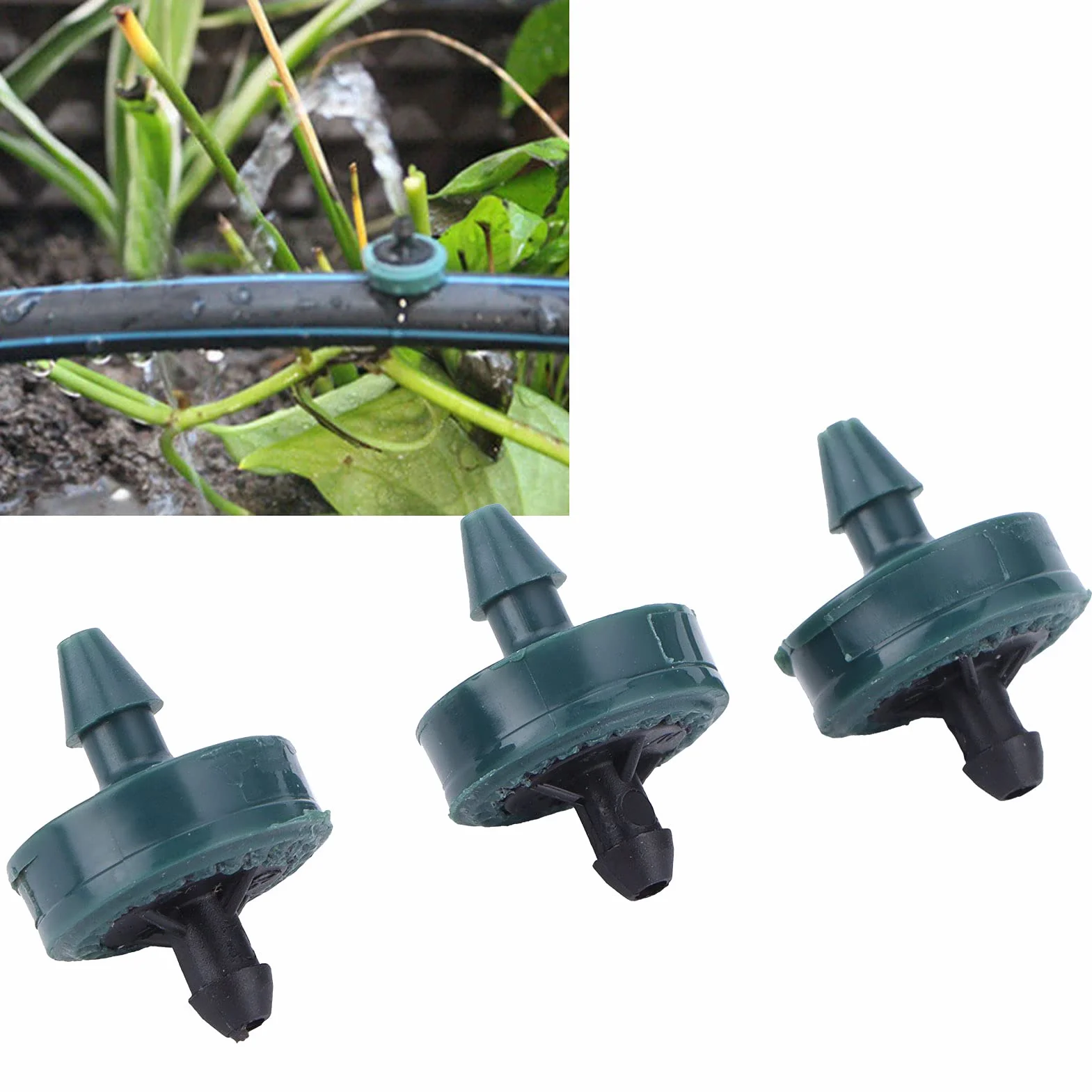 Nimoa Goutteur d'Irrigation Réglable 100 Pièces 8L Goutteurs à Compensation de Pression Micro Système Goutte Arroseur