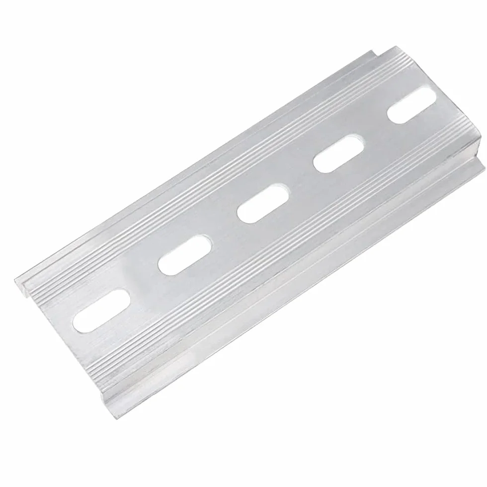 Rails DIN Montage 35 x 100 mm Aluminium U-Groove Argent pour Disjoncteur Relais
