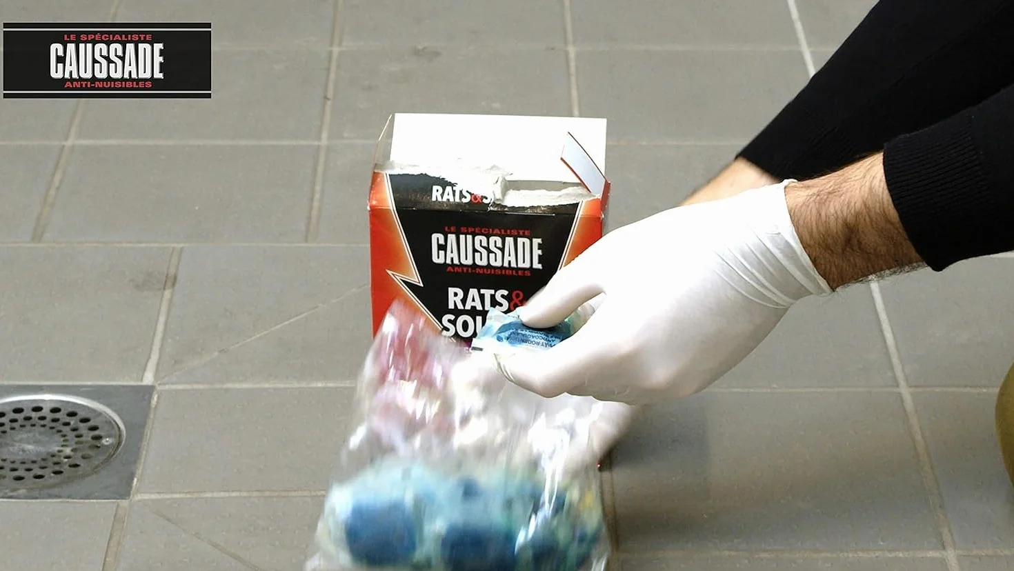 Caussade Anti Rats & Souris 15 Sachets pâtes 150g Espèces résistantes Lieux secs & humides
