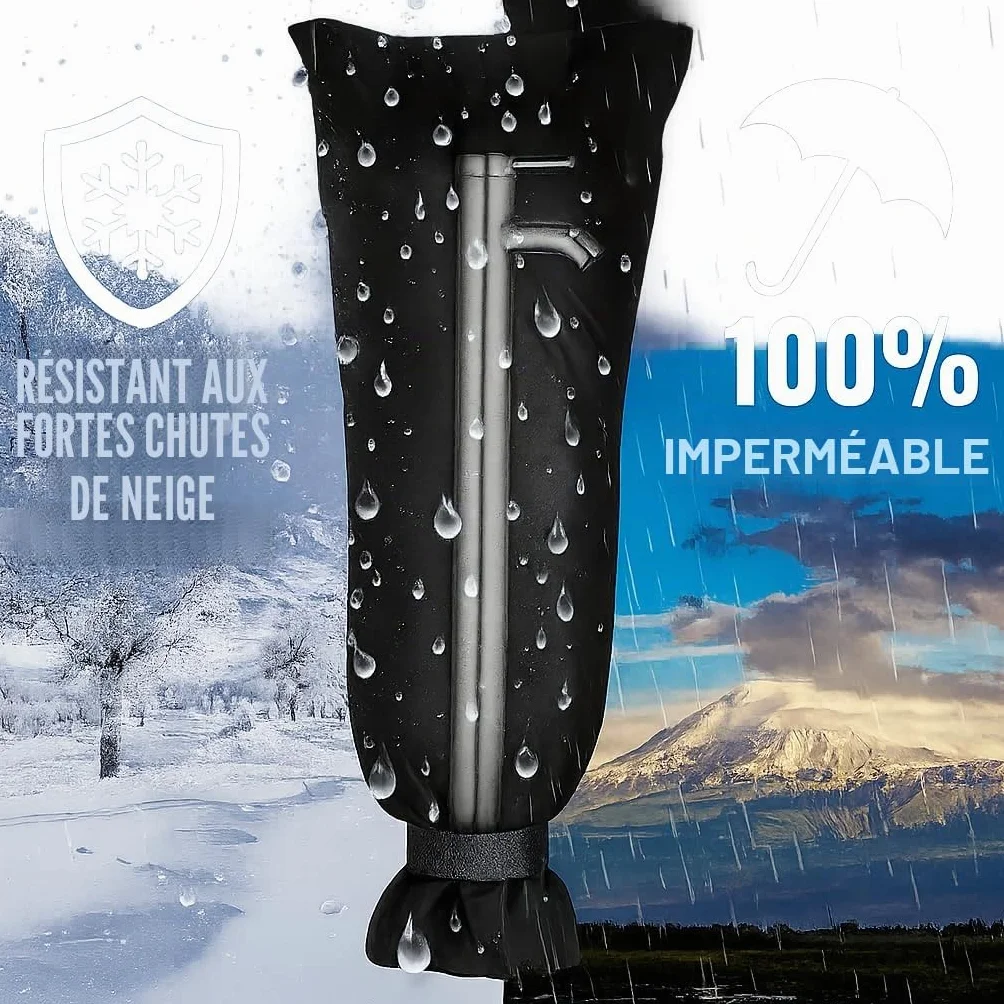 Housse Antigel Robinet Extérieur Imperméable Protection Gel Jardin Couvercle (M)