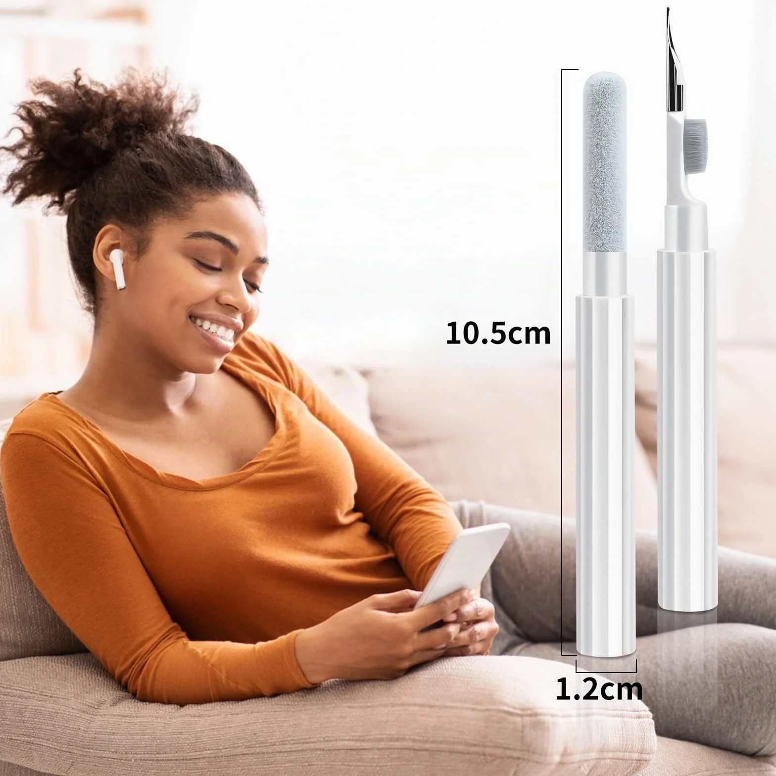 Kit de nettoyage pour Airpods, nettoyeur Airpods, stylo de nettoyage multifonction pour écouteurs, écouteurs, claviers, téléphones