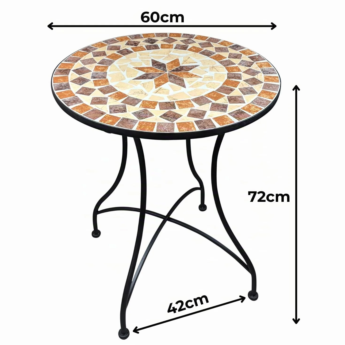 Gartengarnitur Mosaiktisch 2 Stühle Mosaik Sitzgarnitur Balkonset Balkonmöbel