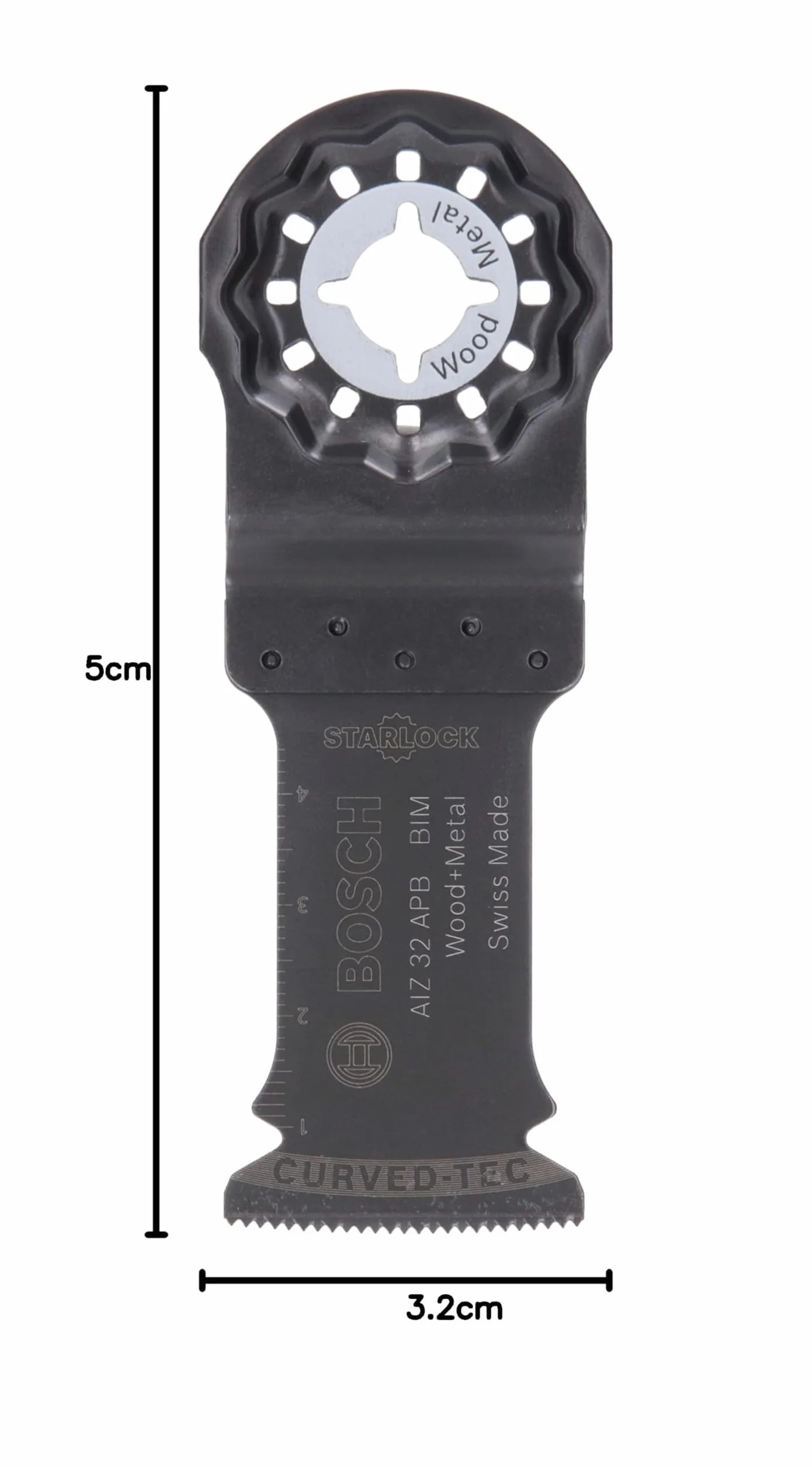 Bosch Accessories 1x Lame Plongeante Starlock BIM AIZ 32 APB Wood and Metal (pour Bois, Metal, Panneaux Stratifiés, Tôles, 50 x 32 mm, Accessoires pour Outils Multi-Fonctions)