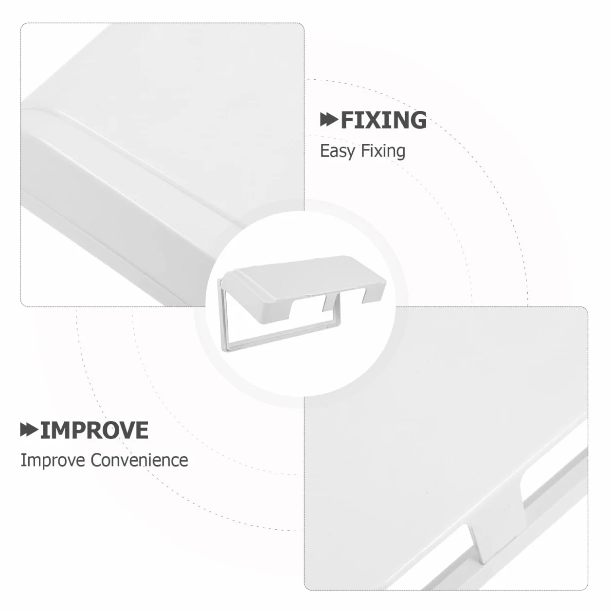 Cache-Prise Adhésif Étanche pour 4 Prises Murales Blanc Boîtier de Protection Anti-Éclaboussures pour Salle de Bain Cuisine Installation sans Perçage Compatible Multiprises
