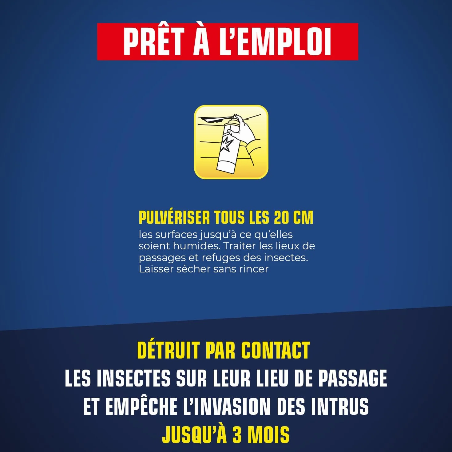 K.PRO Barrière Tous Insectes Volants et Rampants 1L - Effet Préventif et Curatif