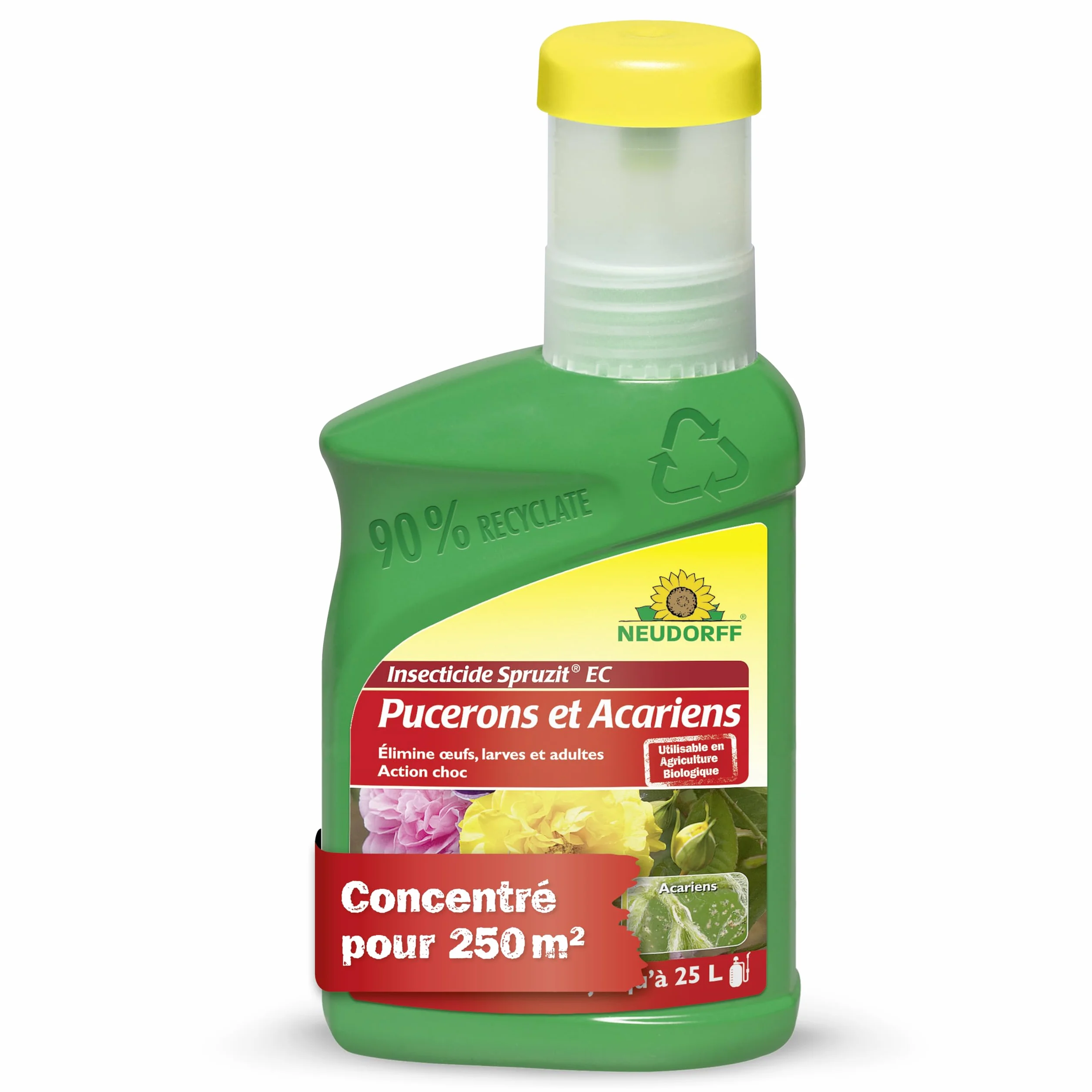 Neudorff Spruzit EC Insecticide Anti-Pucerons et Acariens Concentré 250 ml