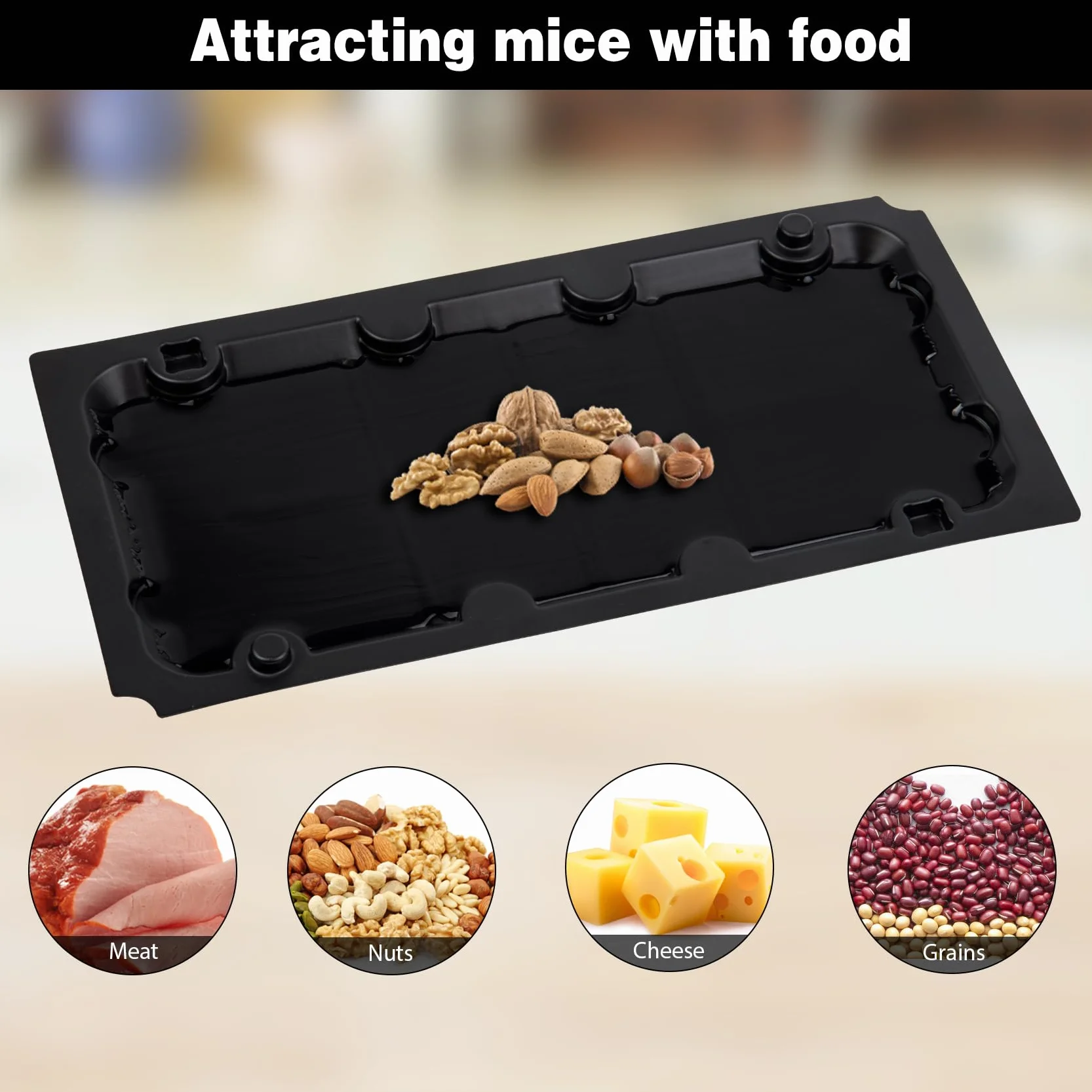 Piège à Souris 12 PCS, Tapis de Colle Anti-Souris Plaque Adhésive Imperméable, pour Cuisine Chambre Balcon