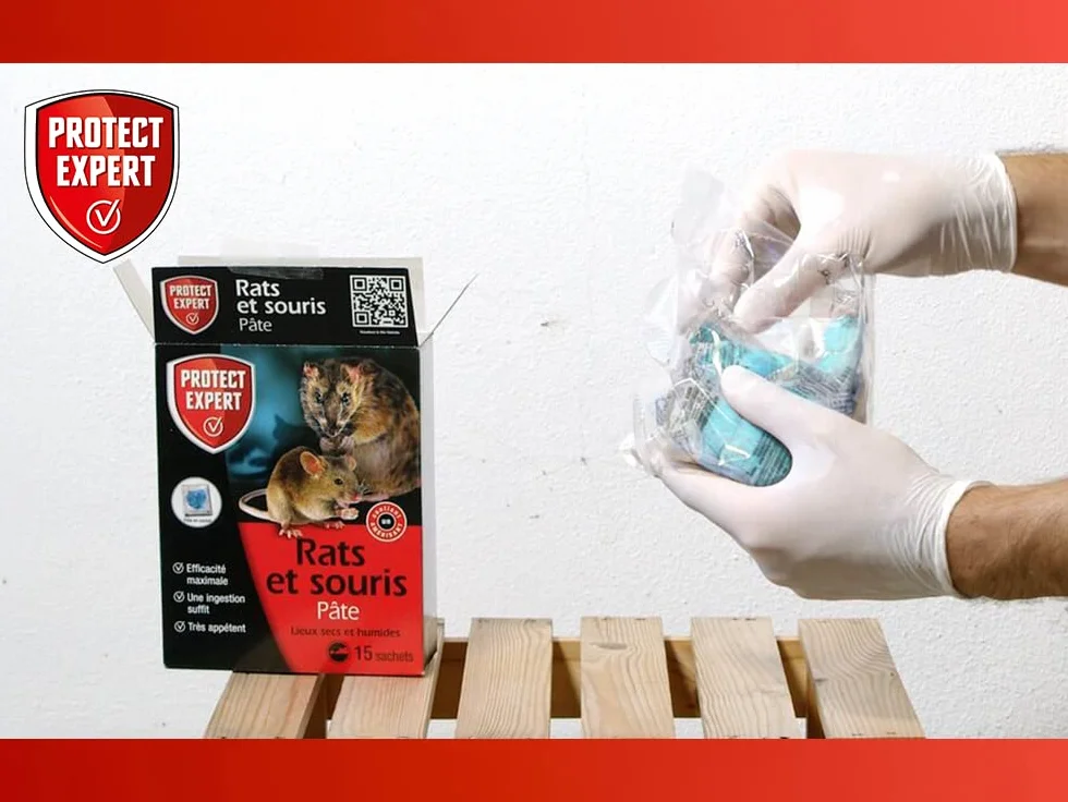 Protect Expert Anti Rats et Souris 15 Sachets 150g Prêt à l'emploi
