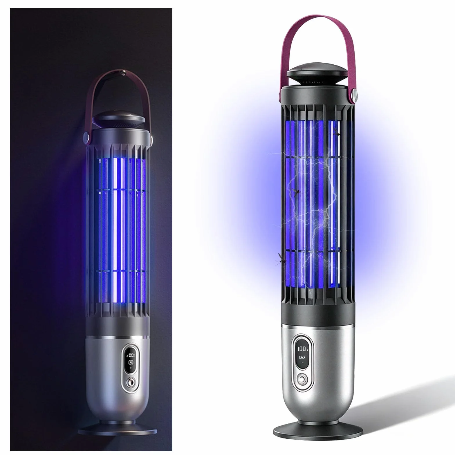 Lampe Anti-Moustique Exterieur Électrique LED 4 Modes Camping