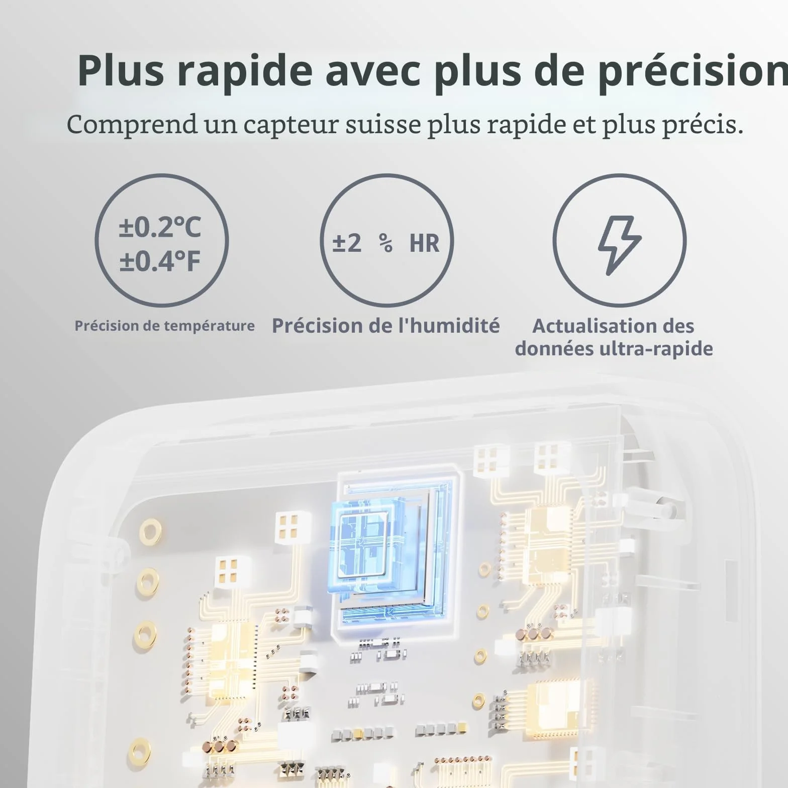 SwitchBot Thermomètre Connecté Intérieur Bluetooth Capteur Température App