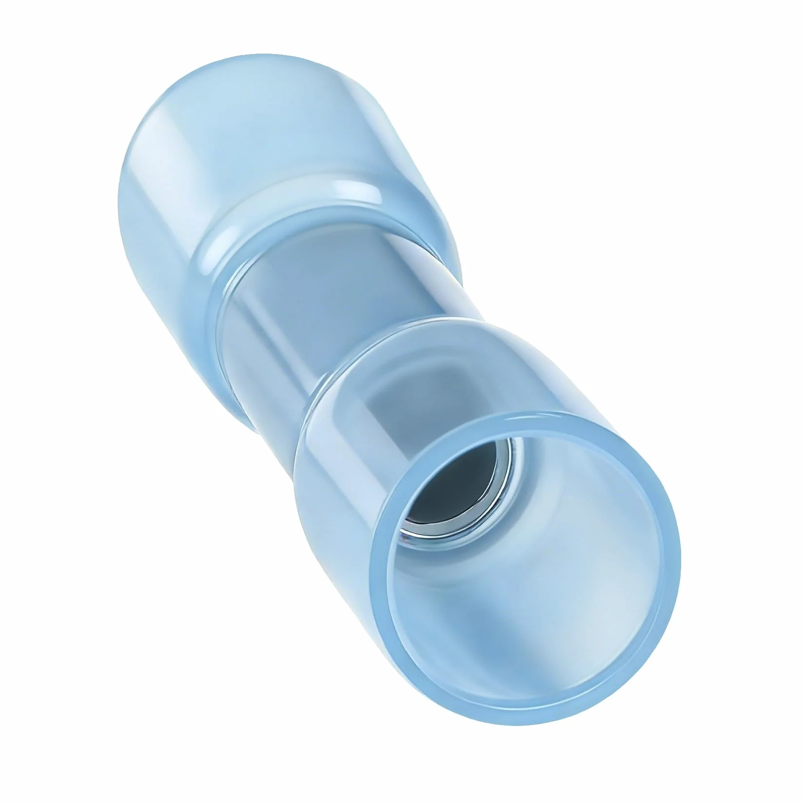 Heschen Lot de 100 connecteurs à sertir isolés thermorétractables BHT2 de 1,5 à 2,5 mm² (16-14 AWG) pour câble électrique Bleu
