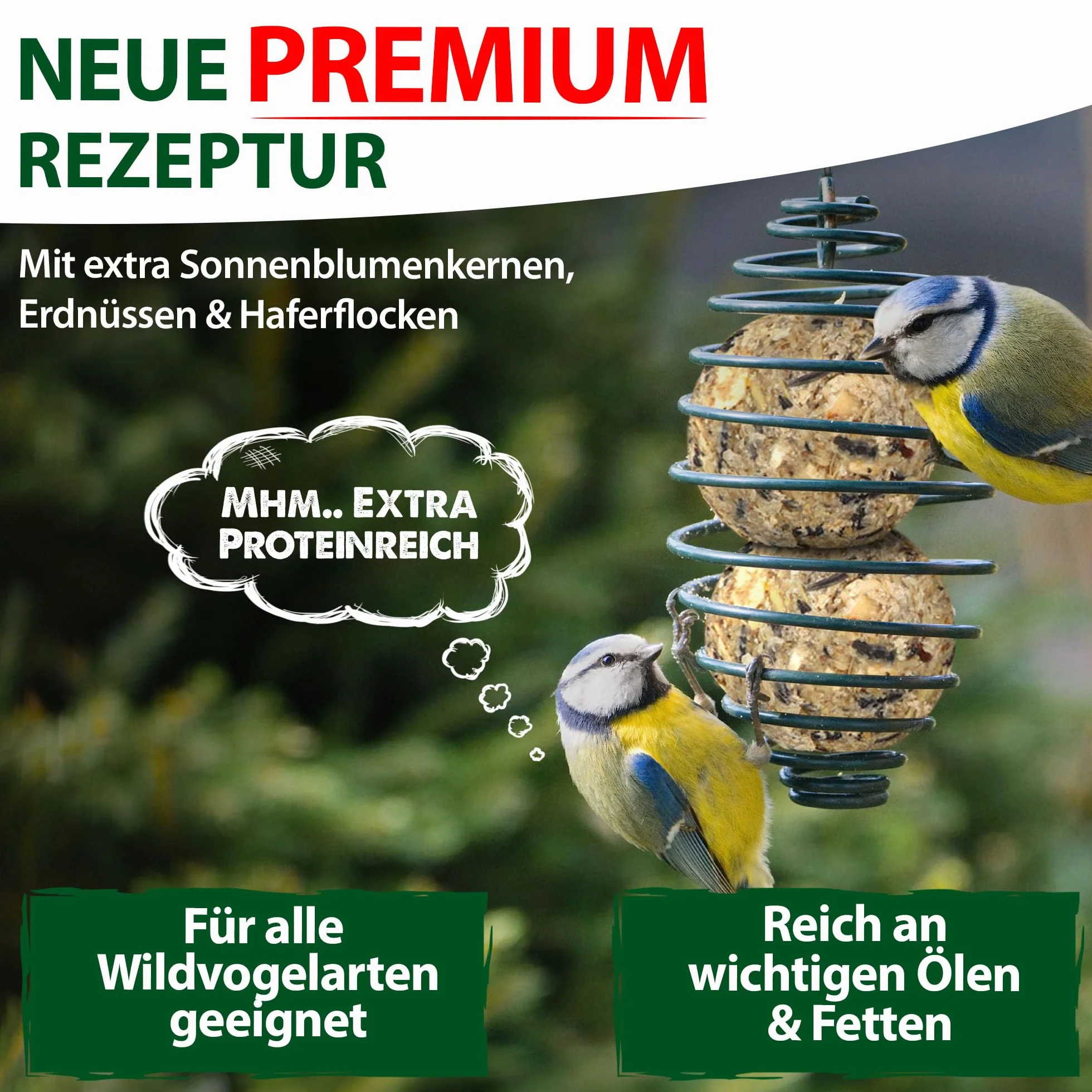 Eggersmann Volaris Lot de 100 boules de graisse pour oiseaux sauvages