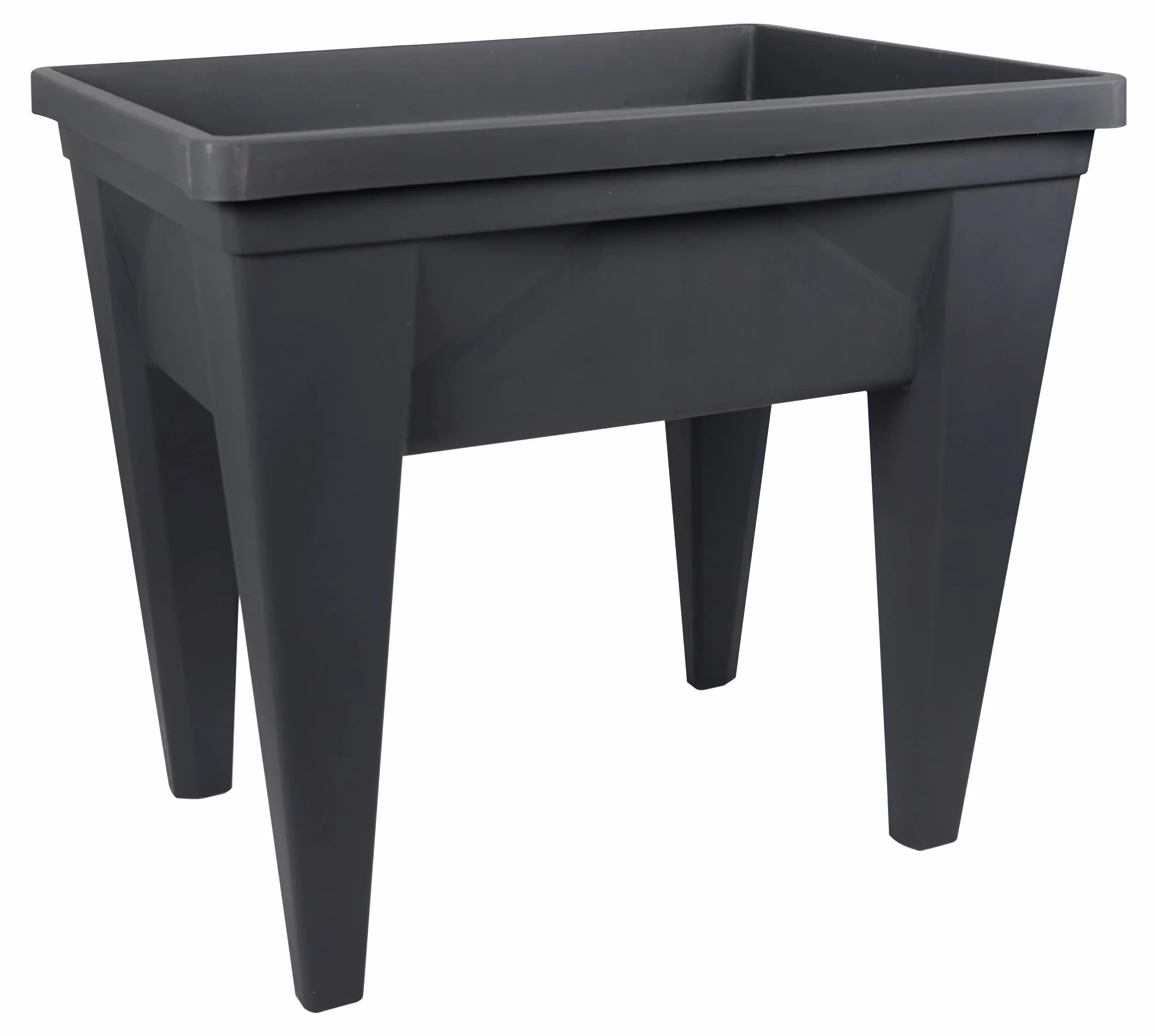 Espace Potager Veg&Table MAX 85L Zone Rétention d'Eau Pieds Creux 75,6 x 55,6 x 68 cm Gris Anthracite