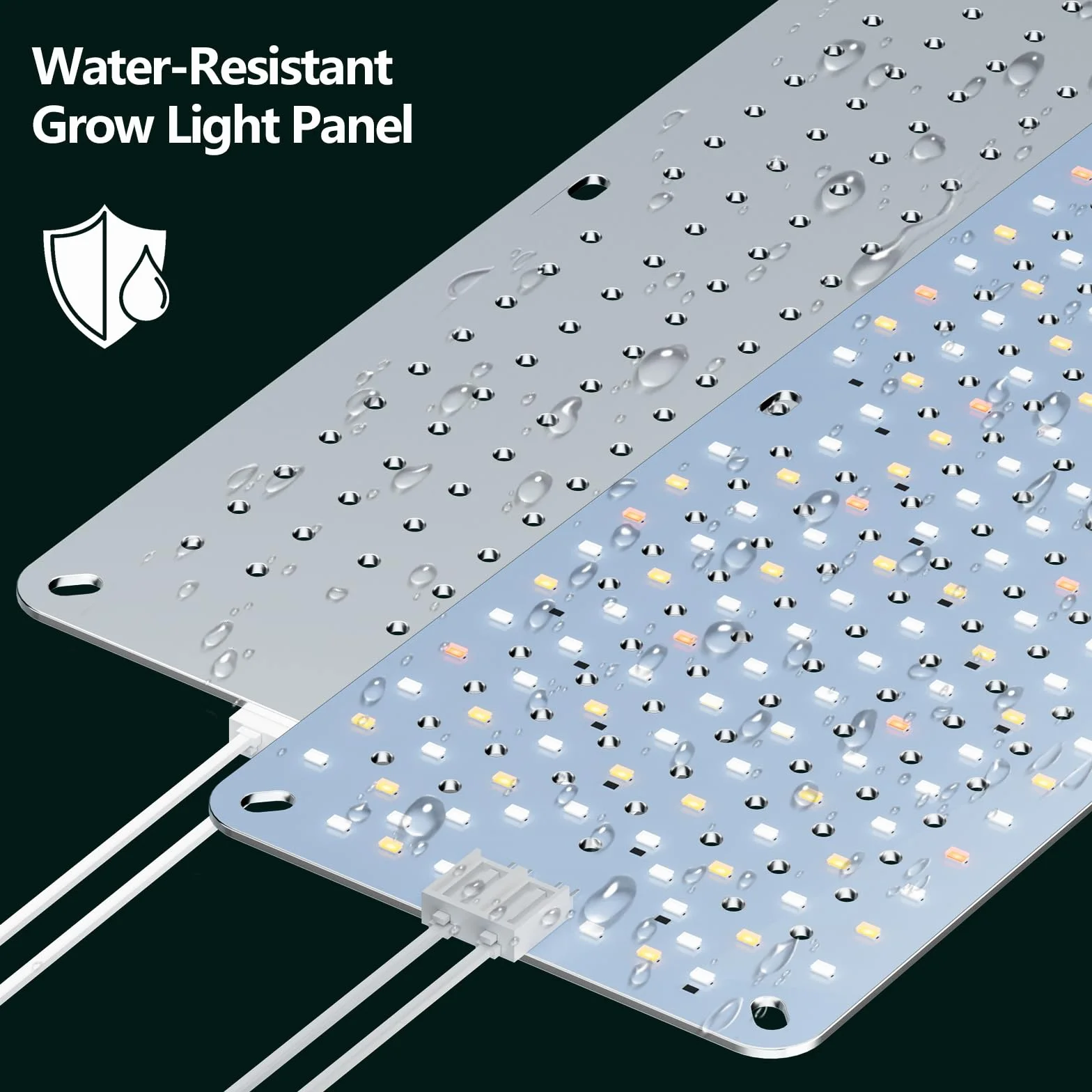 Lampe Horticole LED 40W 768 LEDs Spectre Complet avec Minuterie Auto 4/8/12H Daisy-Chain pour Plantes d'Intérieur