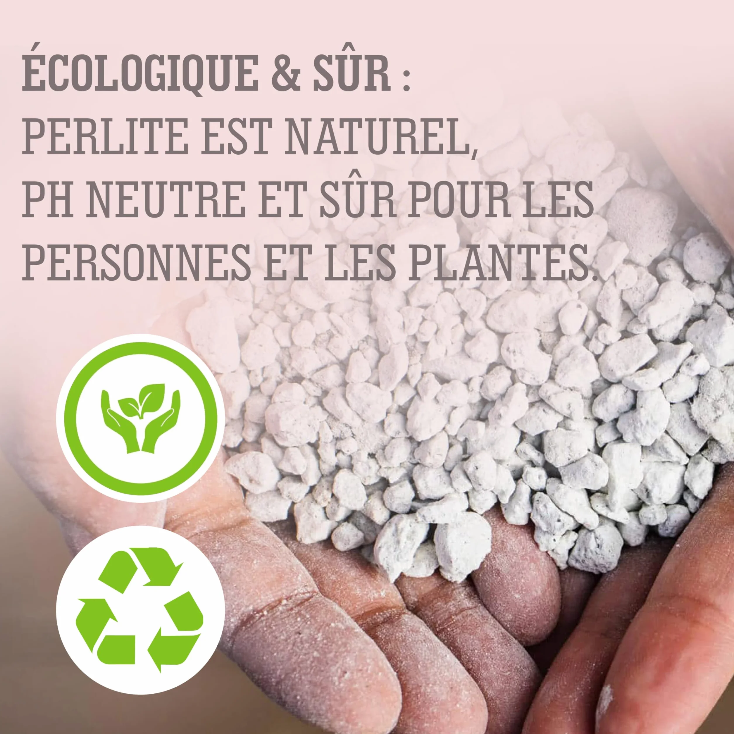 Perlite pour Plante 3 L - Drainage du terreau intérieur - Aération optimale - Jardin Balcon