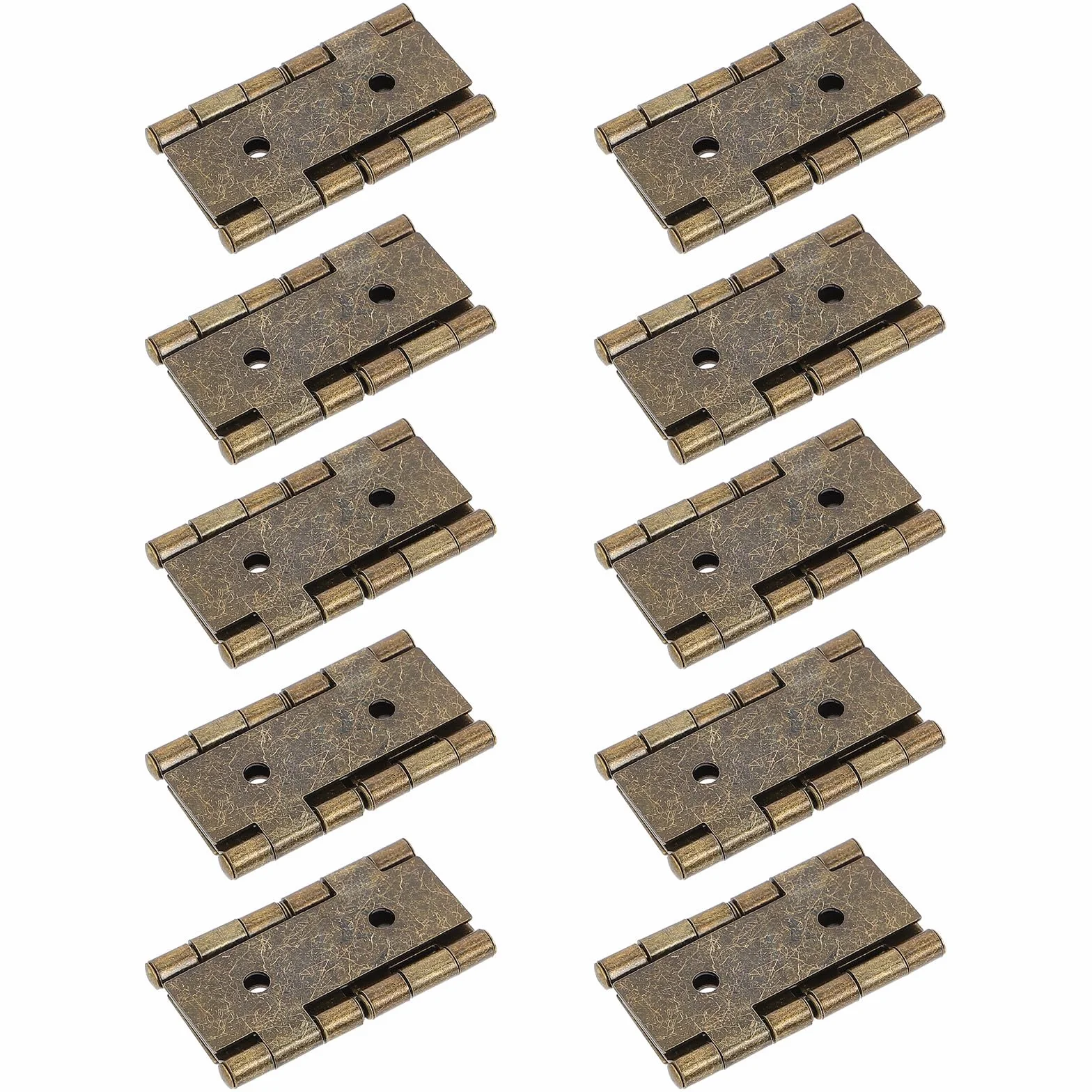 OSALADI Lot De 10 Charnières De Porte Style Rétro 1.85X1.77X0.20In Charnières Inox Robustes Pour Portes Fenêtres Armoires Et Écrans Installation Facile Pour Réparation Et Bricolage