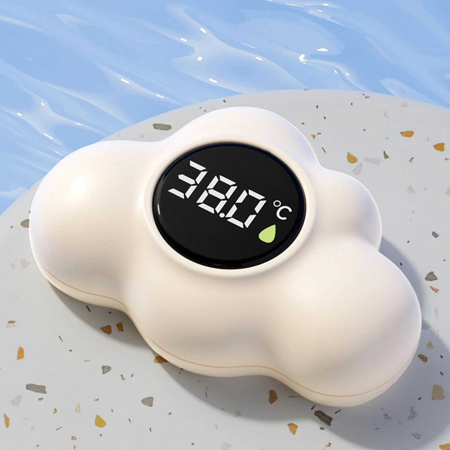Thermomètre de Bain Bébé 3 Couleurs Écran LED Sans BPA