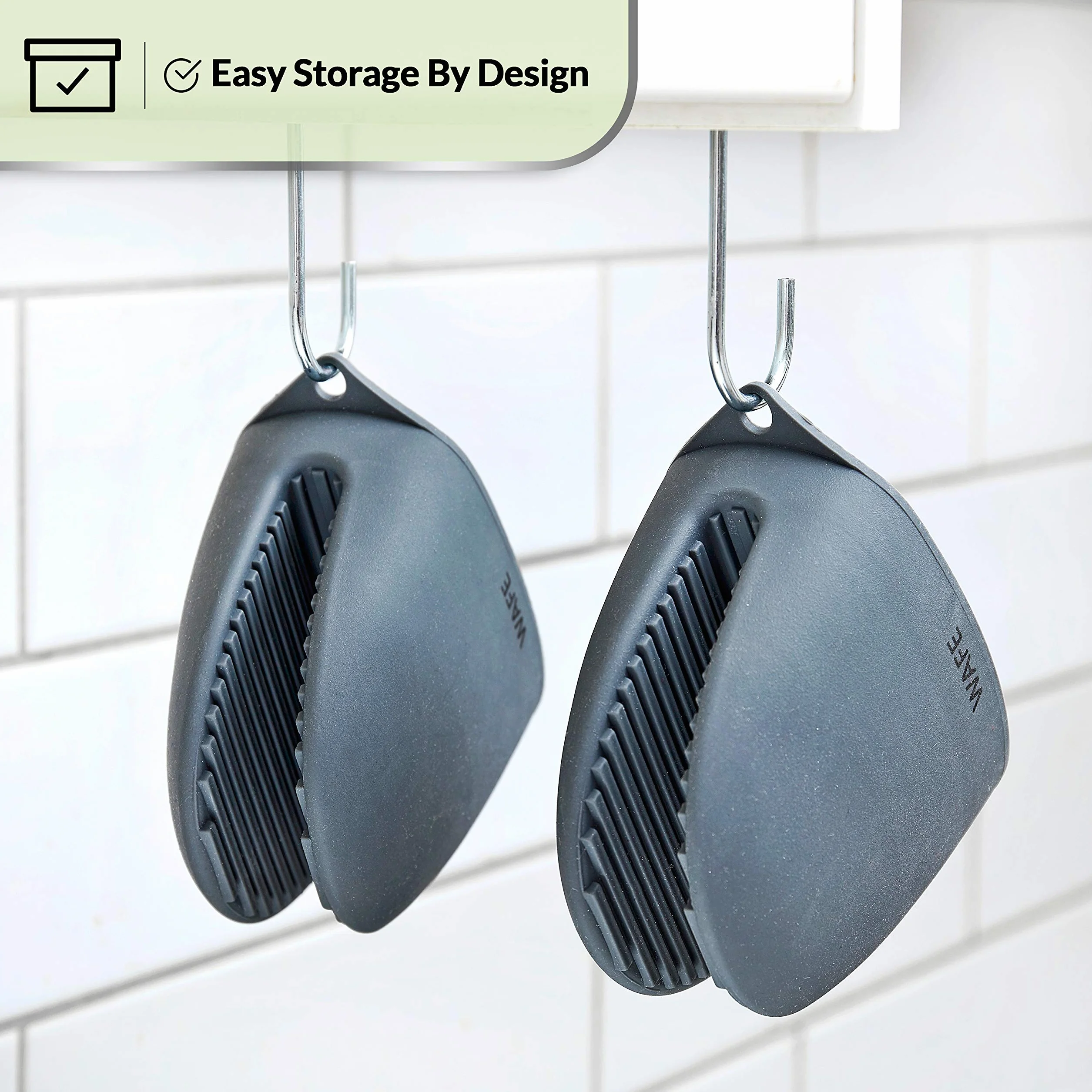 Gants en Silicone pour Friteuse à Air WAFE - Manique Résistante à la Chaleur pour Cuisine, Barbecue et Grillades