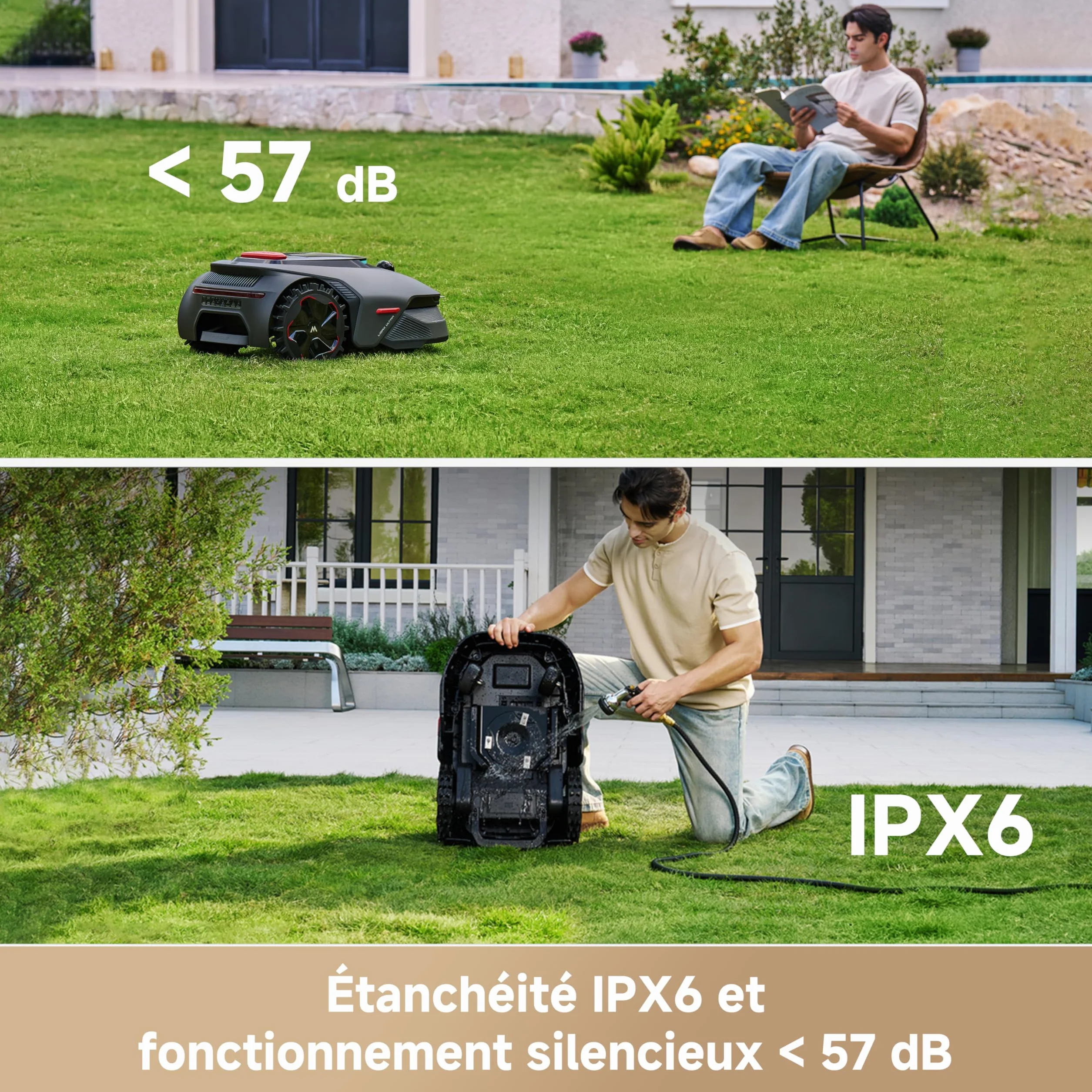 MOVA LiDAX Ultra 1200 Robot Tondeuse sans Fil, Cartographie IA LiDAR 3D 360°, 1200 m², Coupe Bordures 5 cm