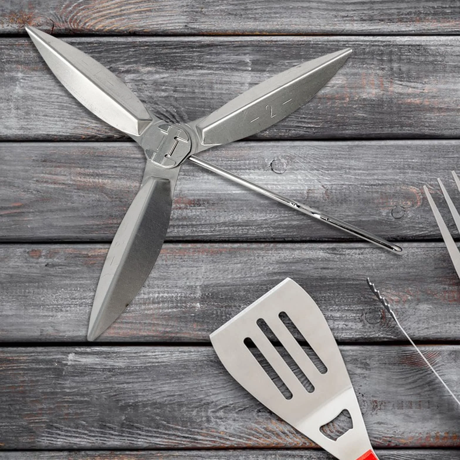 Lot de 2 Systèmes de Nettoyage One Touch 47cm pour Barbecues à Charbon