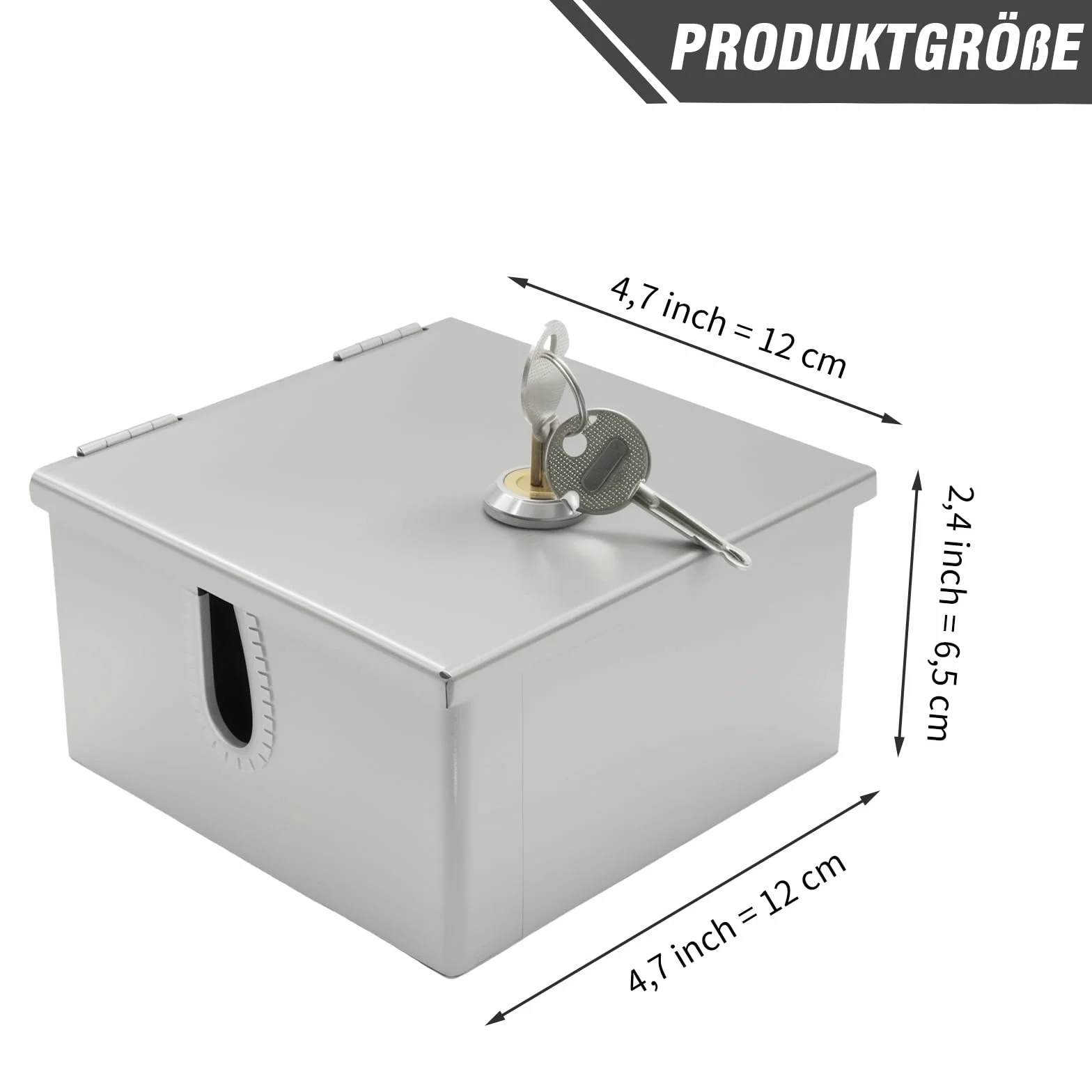120 mm × 120 mm × 65 mm - Armoire de commande étanche avec kit de boîtier en acier inoxydable - Convient pour la protection des prises extérieures et une alimentation sûre (120 mm x 120 mm x