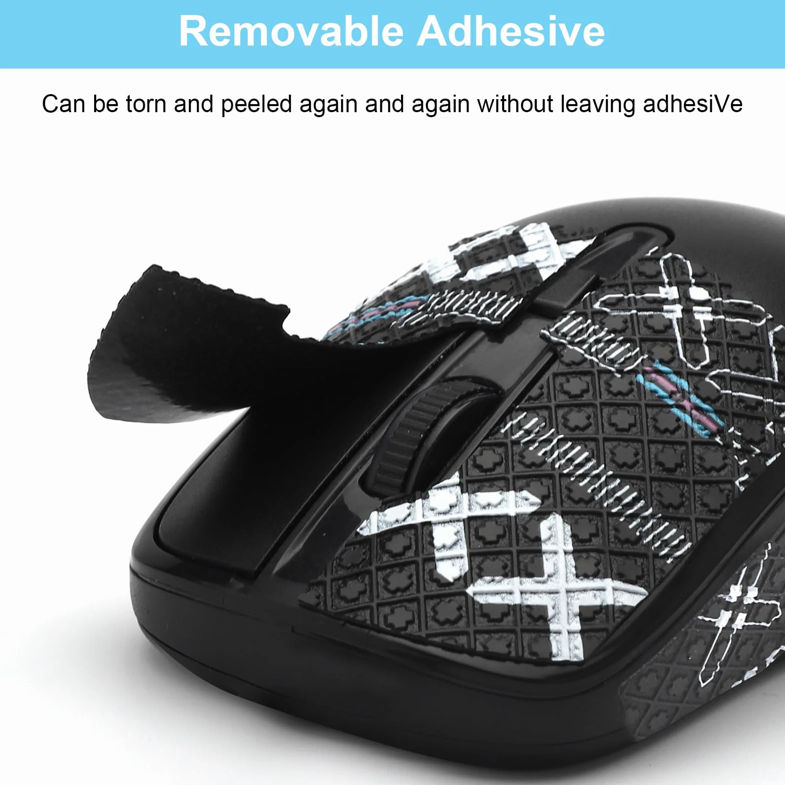 Grip Tape Souris Logitech G Pro X Superlight 2 – Bande Antidérapante Ultra-Fine Anti-Sueur Autocollante – 2 Sets Noir & Noir-Doré, Accessoires Gaming pour Logitech G Pro Superlight 1/2
