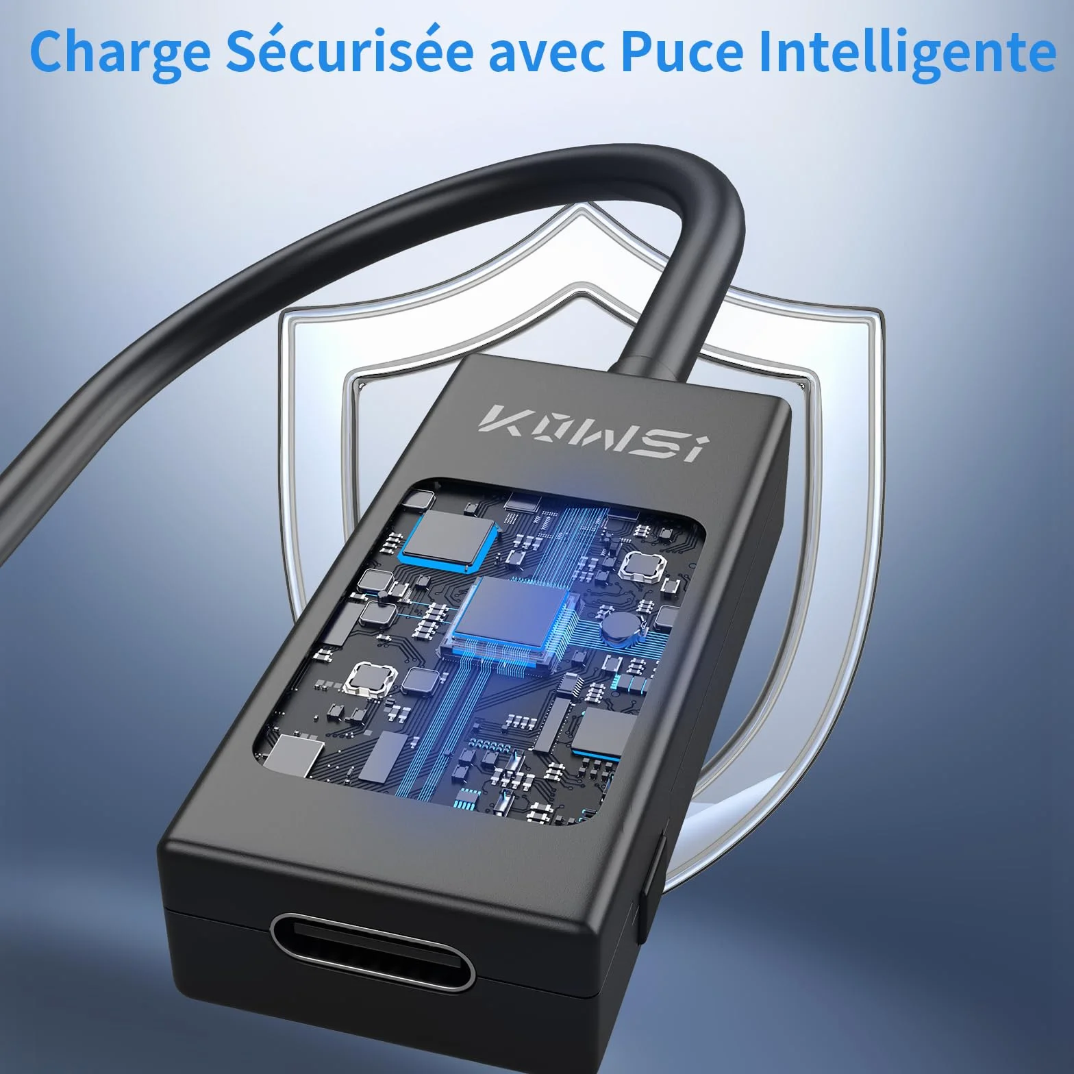 Testeur USB C Meter de Tension, 4-30V 0-6.5A, Type C Tester Electrique Compteur de Courant Multimètre Numérique Voltmètre Ampèremètre Capacité Alimentation Chargeur Détecteur