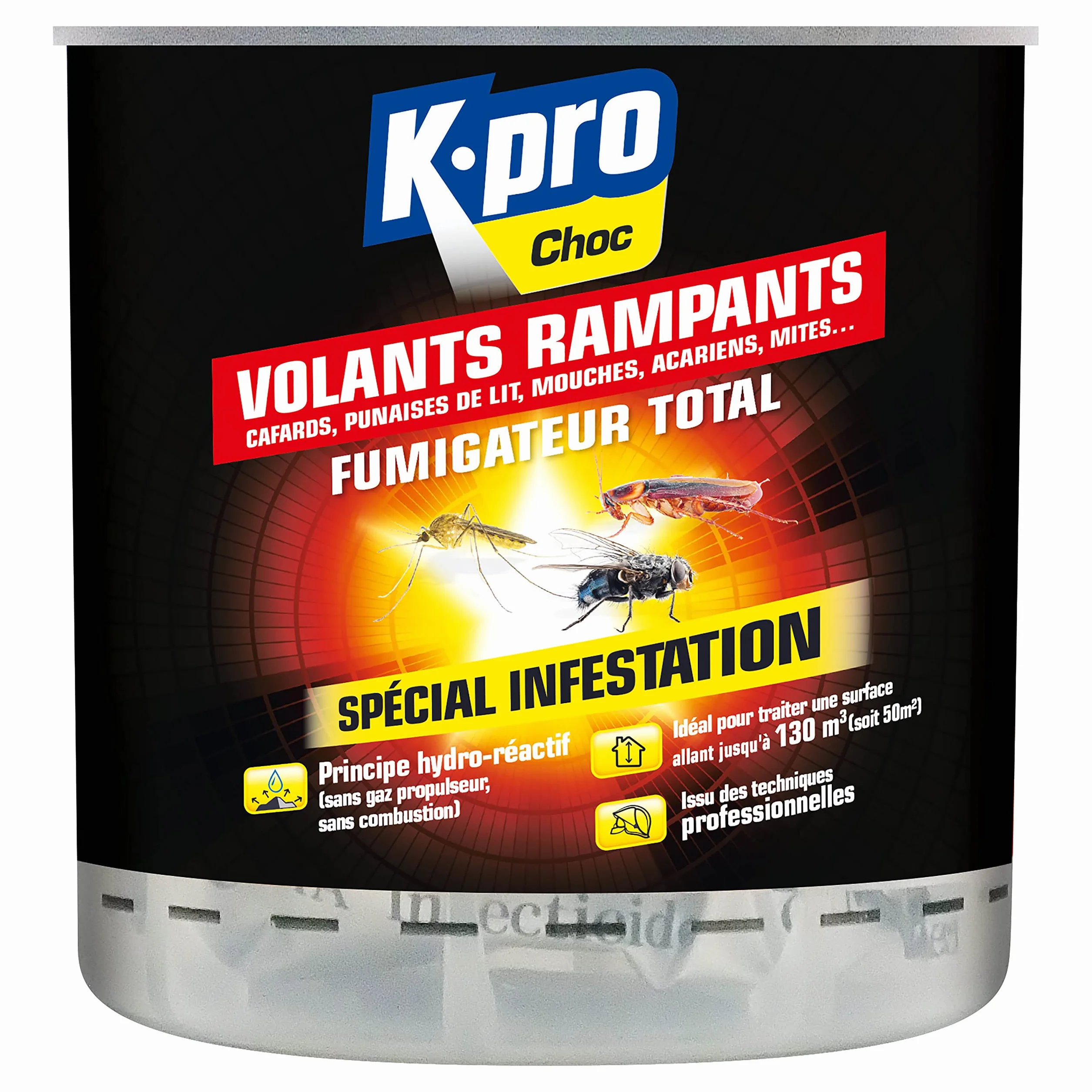 K.PRO Fumigateur Insecticide 10g 25-50m² Action Longue Durée Professionnel