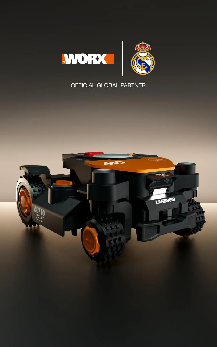 WORX Vision Cloud WR340E Robot Tondeuse sans Fil 600 m² VSLAM RTK 84%