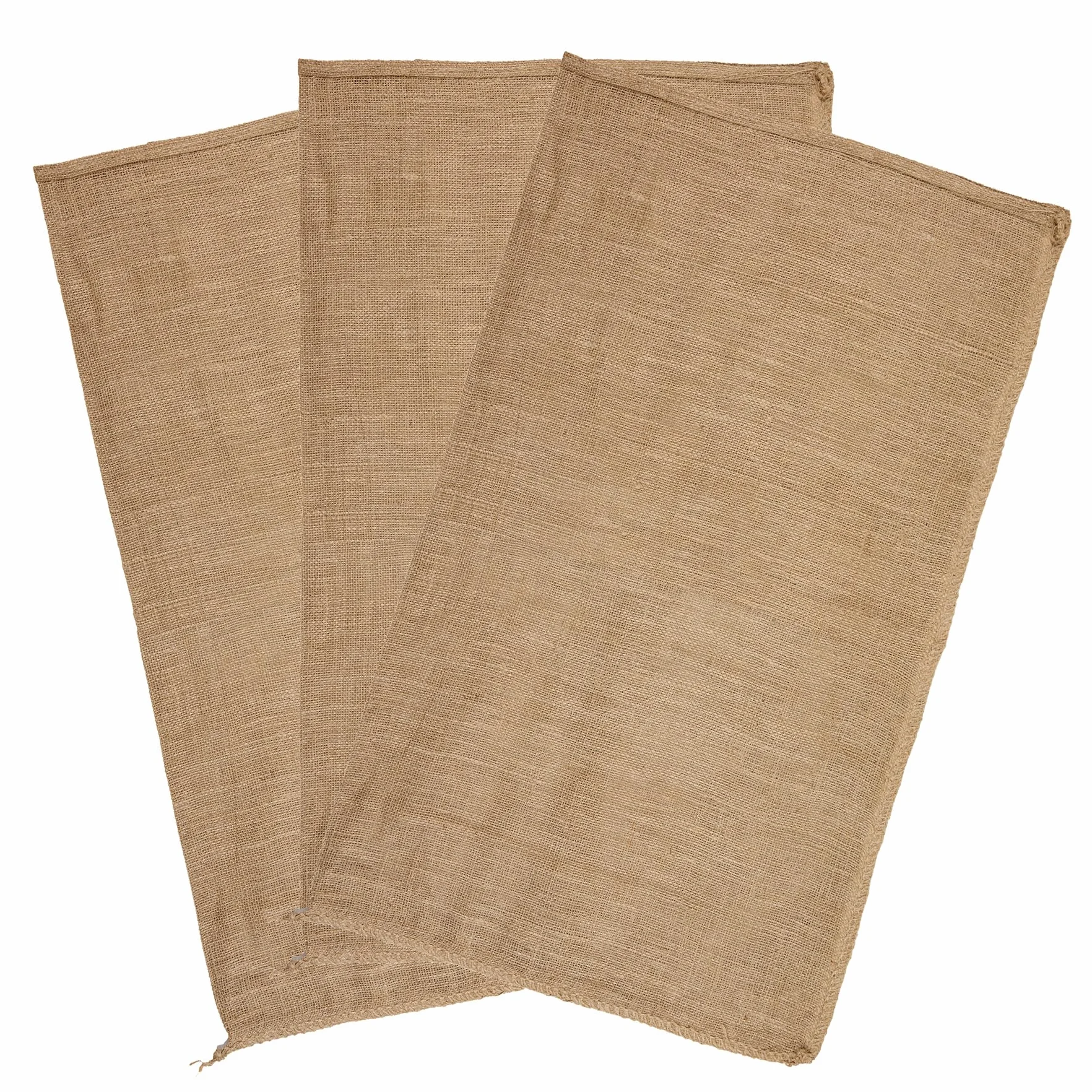 Sacs en Toile de Jute Naturelle 60 x 100cm 50 Kg Lot 3 Stockage Jardin