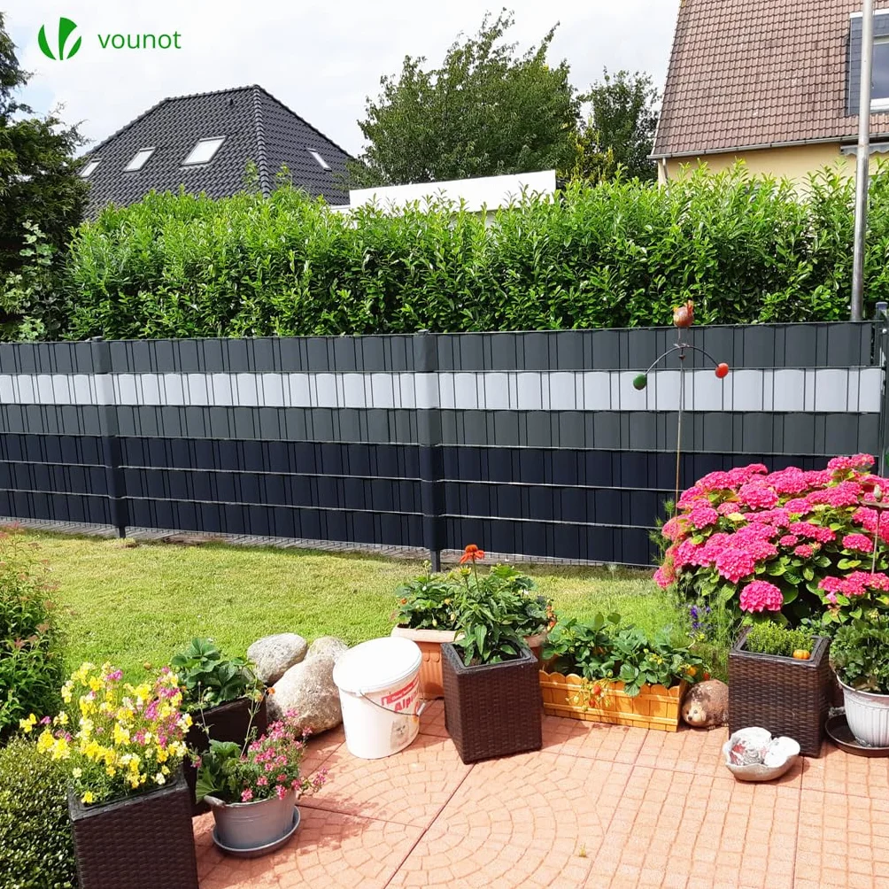 Brise Vue Occultant Clôture PVC 450 g/m² 19 cm x 70 m Anthracite