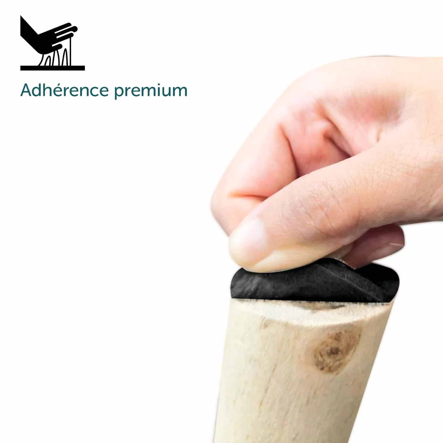 shinfly Patins pour Meubles 60 Pièces, Noir, Auto-adhésifs Patin Chaise, Tampon Meuble, 3mm d'épaisseur Patins Feutre pour Meubles, Anti-Rayures