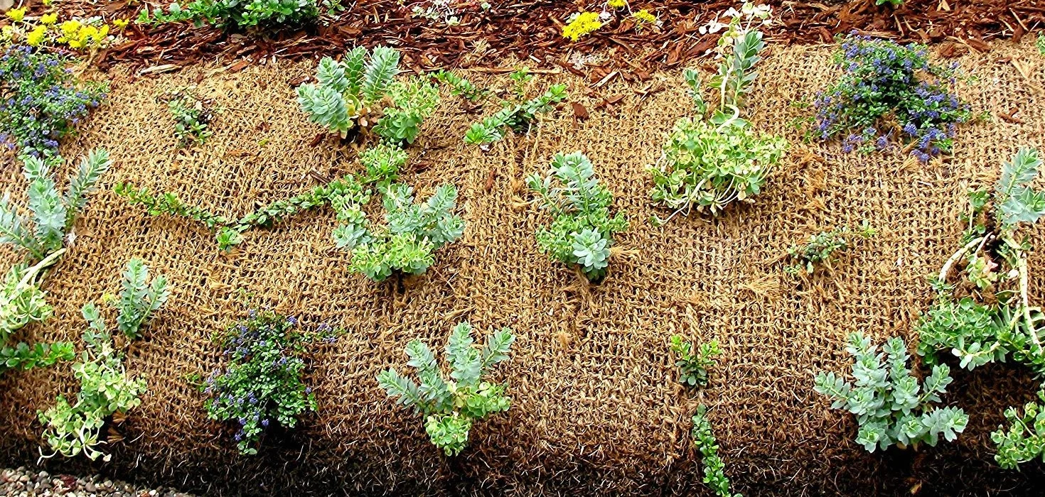 Tapis de remblai coco 17m x 1m 750g bâche de bassin