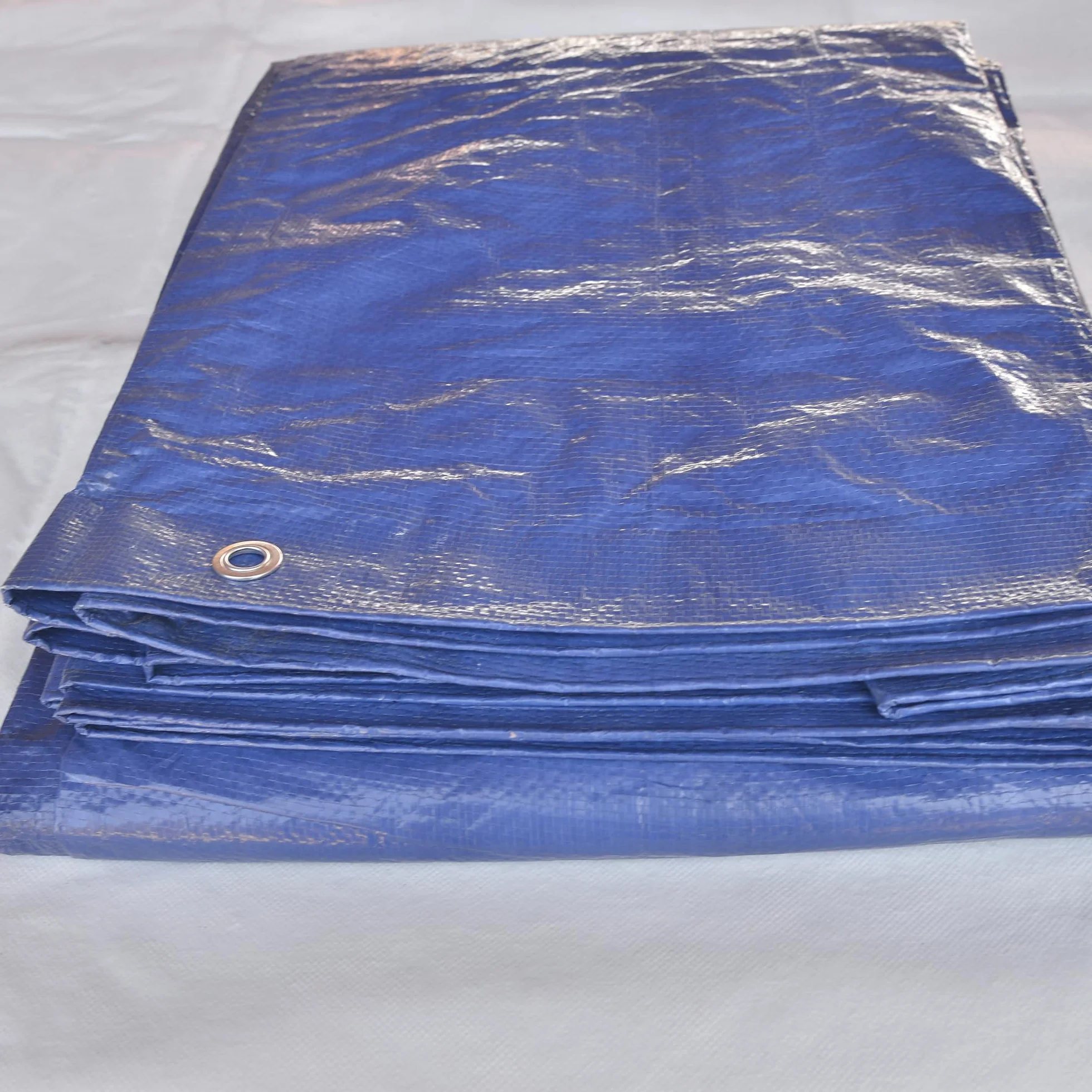 Tenax Cover All Bâche avec œillets en métal imperméable et indéchirable 3 x 5 m Vert/bleu 90 g/m² Pour bois, meubles de jardin, voitures, piscines, bateaux, camping