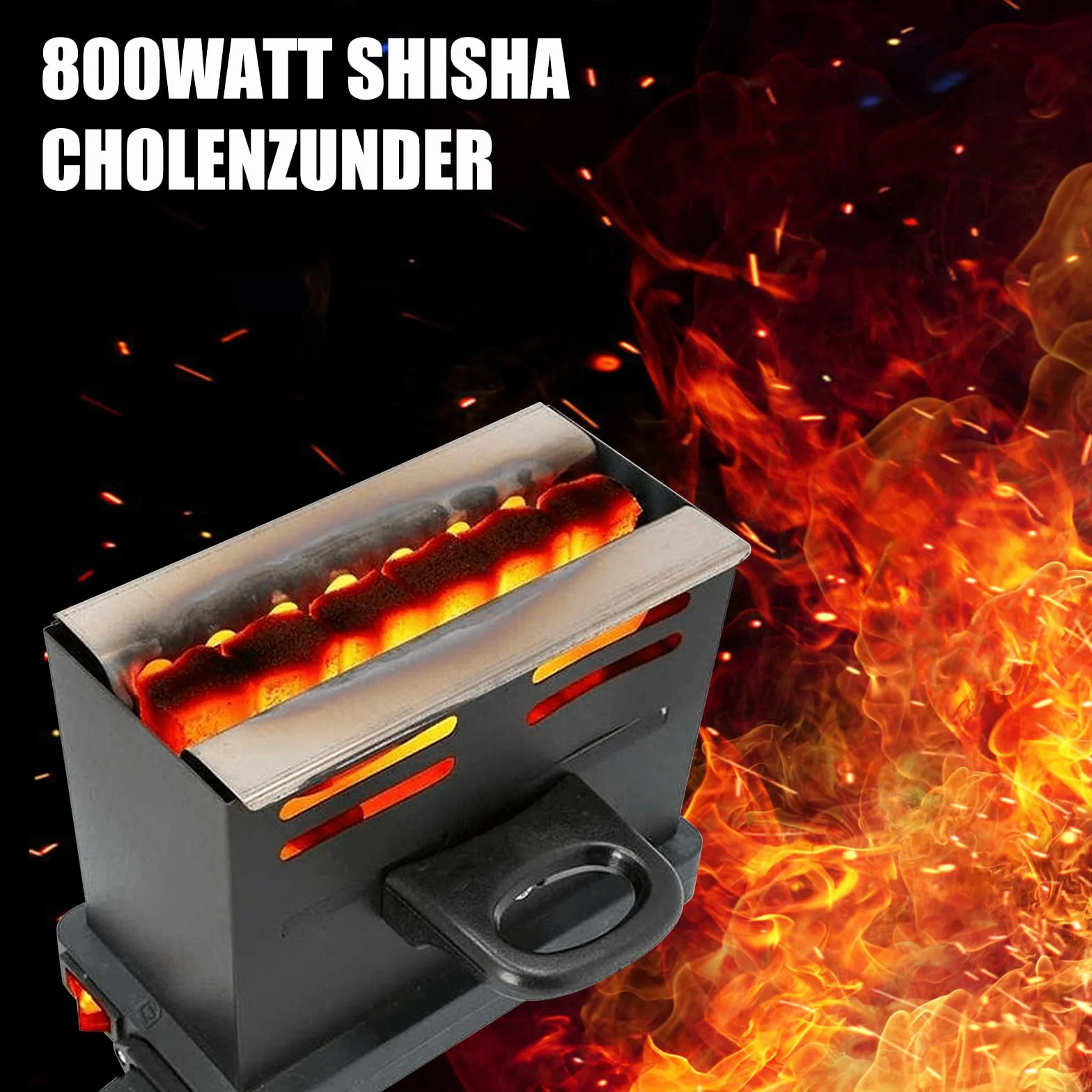 Allume-charbon électrique 800 W pour barbecue chicha