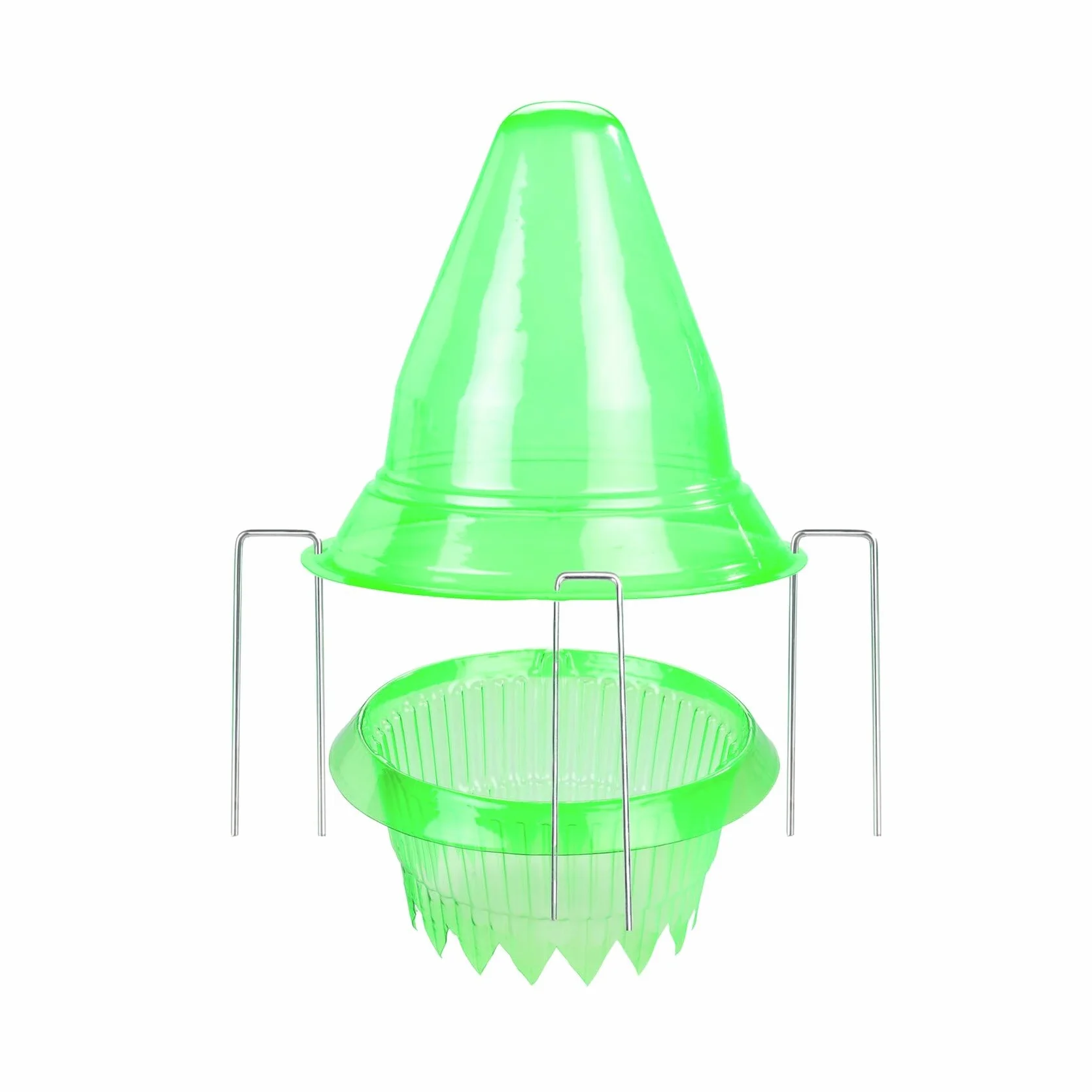 Maximex Dôme de bouturage 3en1 15 pièces Protection contre le gel oiseaux limaces jardin 3 cloches culture semis Ø 27 x 25 cm Plastique PET vert